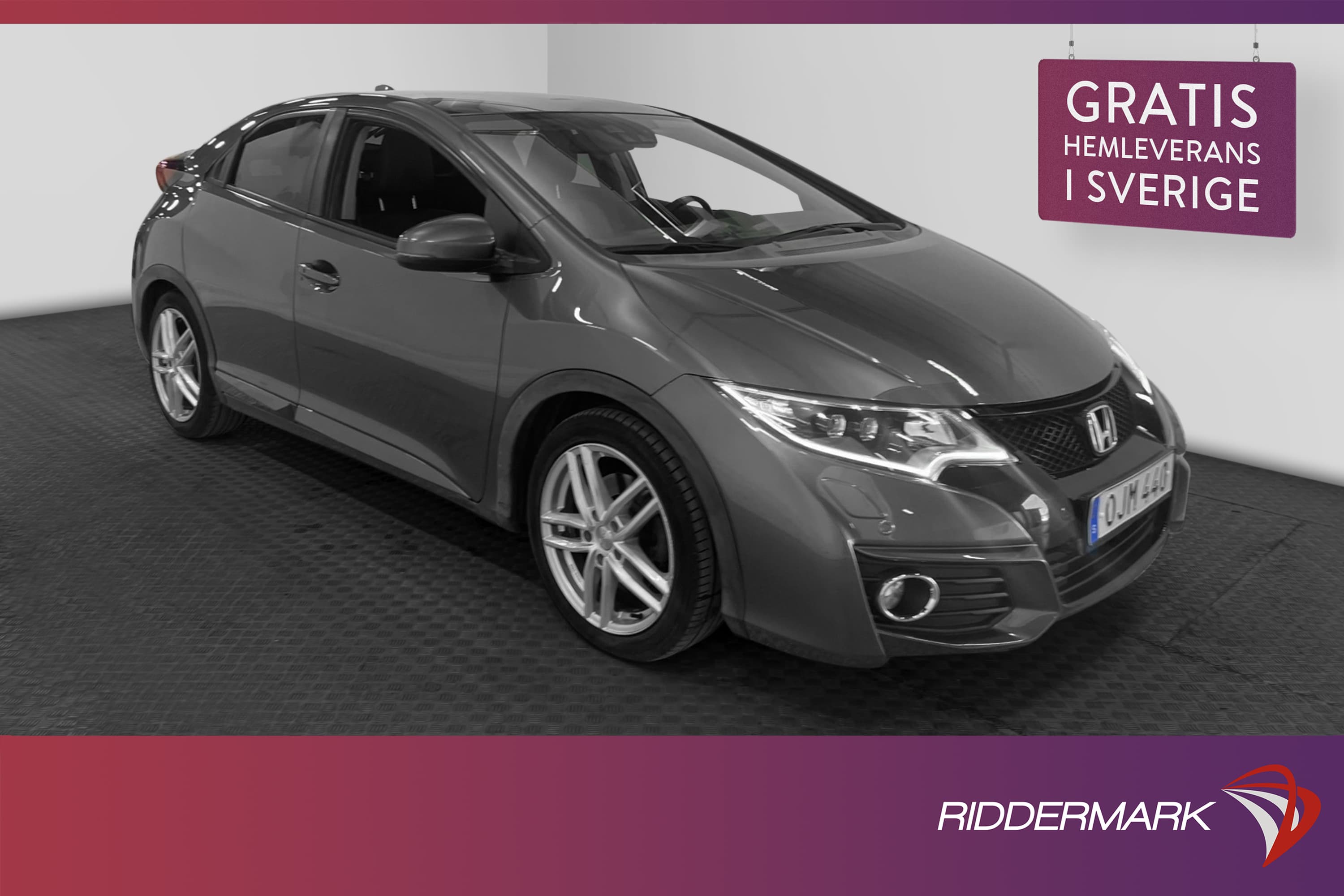 Honda Civic 1.6 i-DTEC 120hk Executive Pano Skinn Dragkrok 