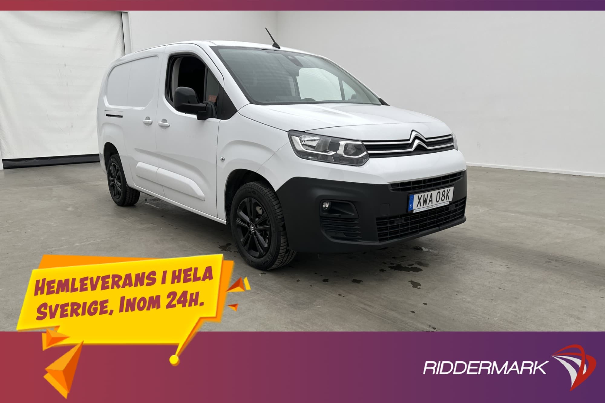 Citroën Berlingo L2 131hk Värmare Drag B-Kamera CARPLAY Moms