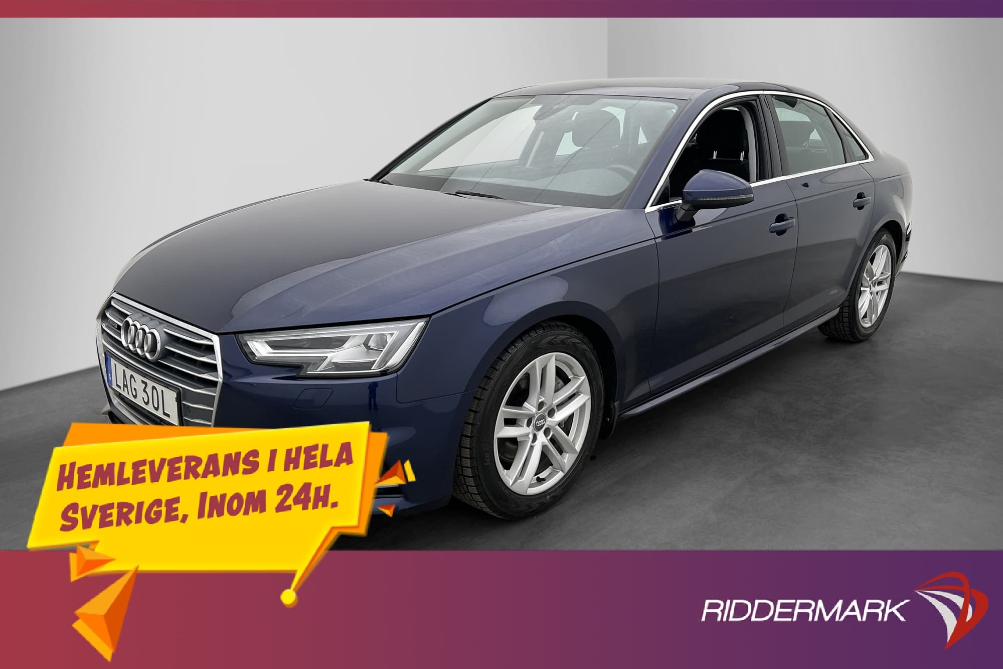 Audi A4 Sedan Sedan 40 TDI Quattro 190hk Proline P-Sensorer