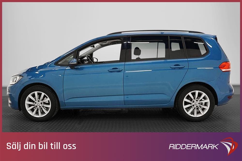 Volkswagen Touran 110hk 7-sits Backkamera Drag 2-Brukareexteriör