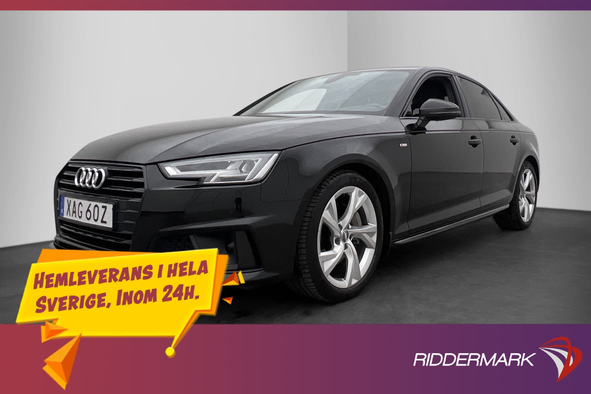 Audi A4 Sedan 40 TDI 190hk S-Line Värmare Dragkrok Sensorer