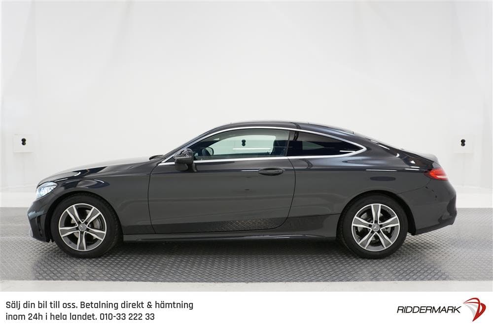 Mercedes-Benz C 220 d Coupé 194hk AMG Pano Burmester Cockpitexteriör