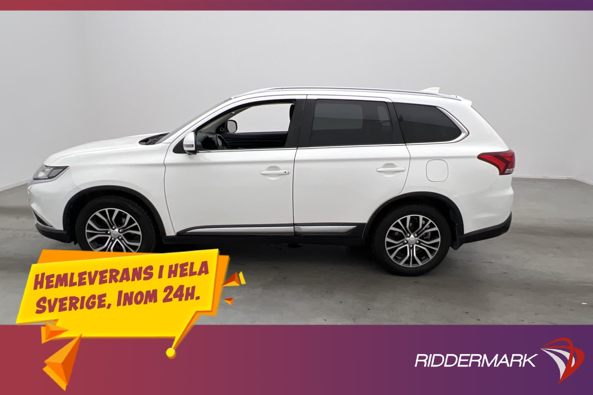 Mitsubishi Outlander 2.2 150hk 4WD 7-Sits 360° Skinn T-Lucka
