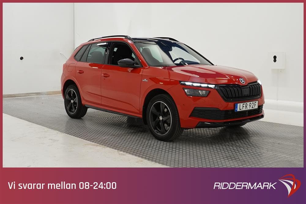 Skoda Kamiq 1.5 TSI 150hk Monte Carlo Pano Navi Cockpit