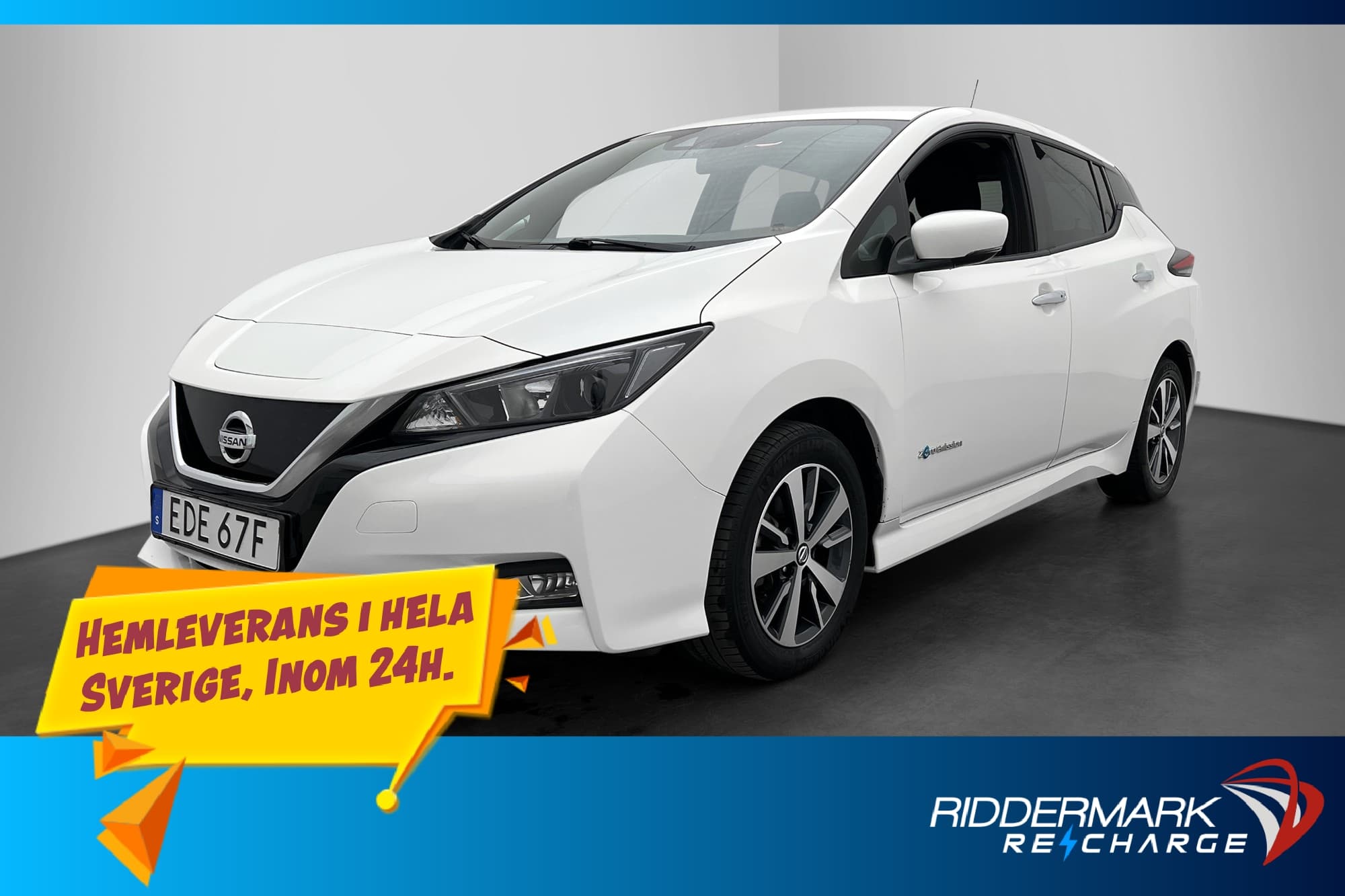 Nissan Leaf 40 kWh 150hk Acenta Kamera Rattvärm CarPlay MOMS