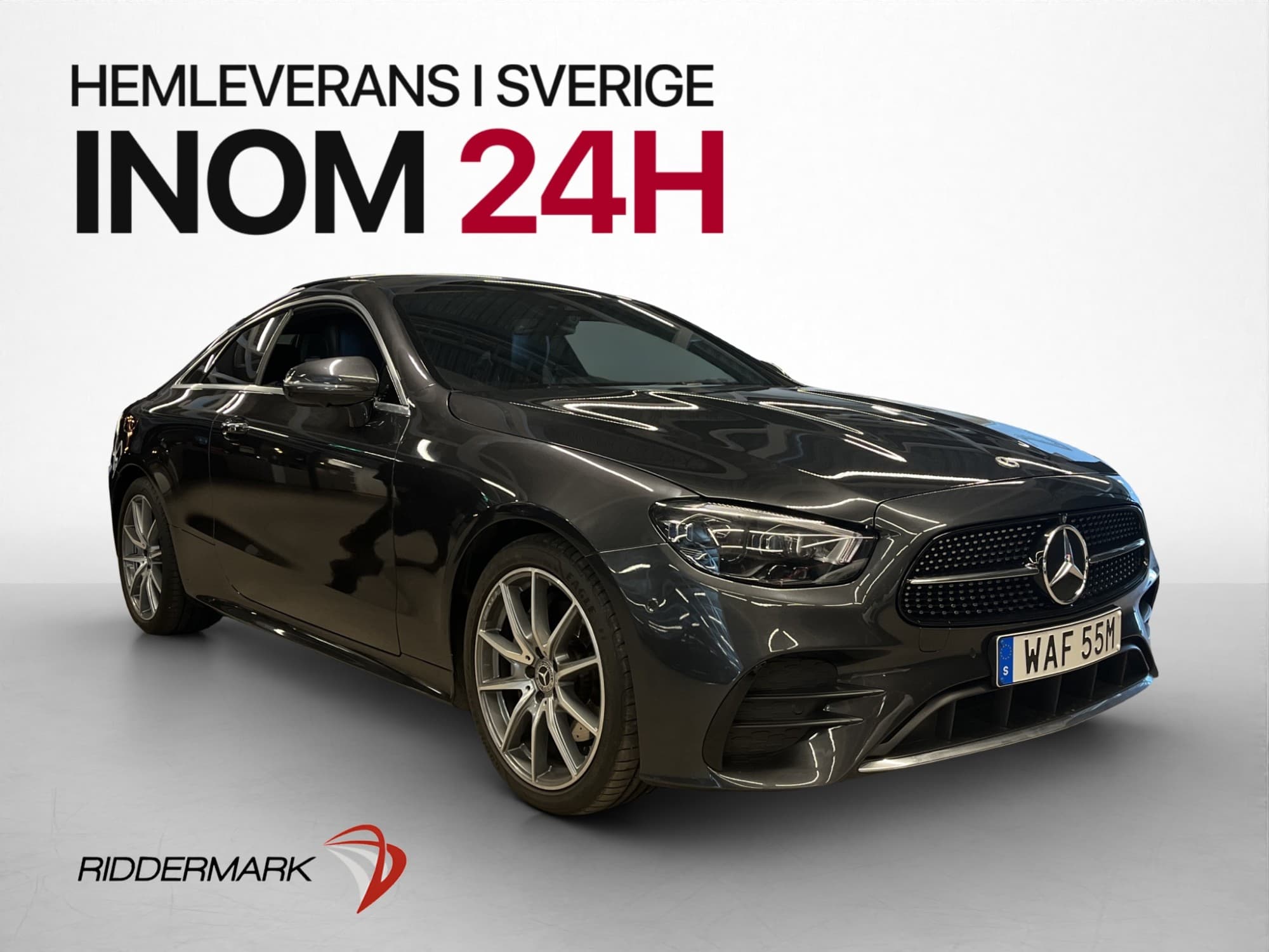 Mercedes-Benz E 200 Coupé AMG Pano Värmare Wide Burm 360°