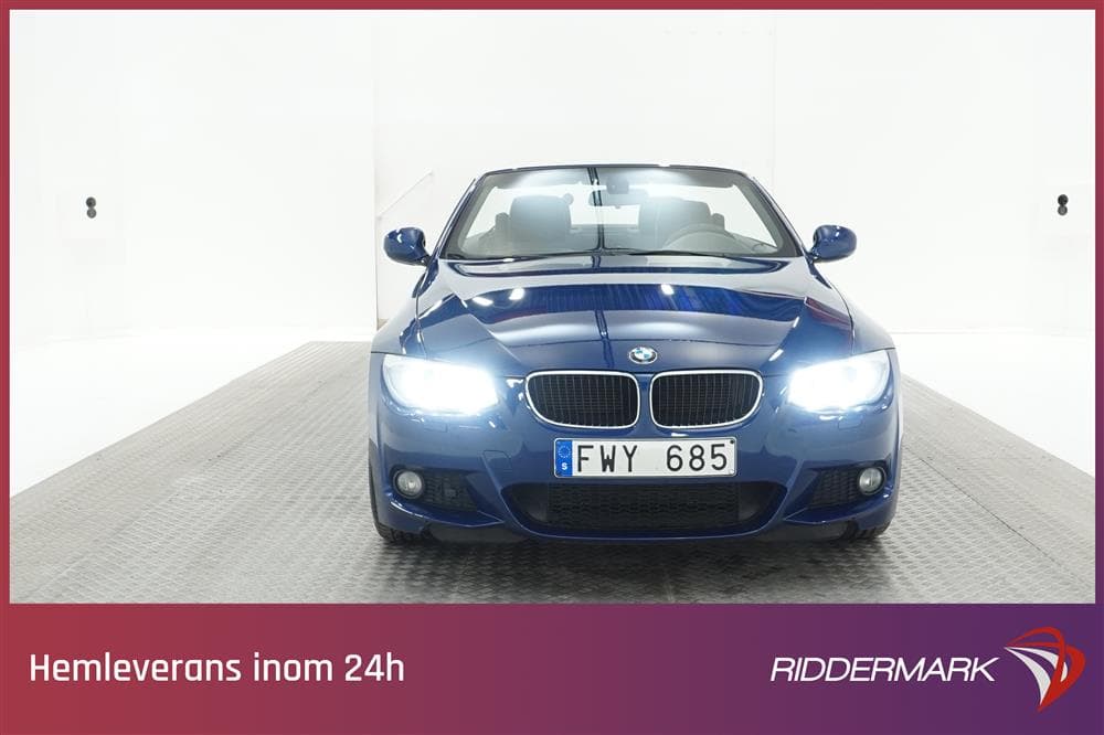 BMW 320i Cabriolet 170hk M-Sport 1-brukare Plåtcab 0,56l/milexteriör