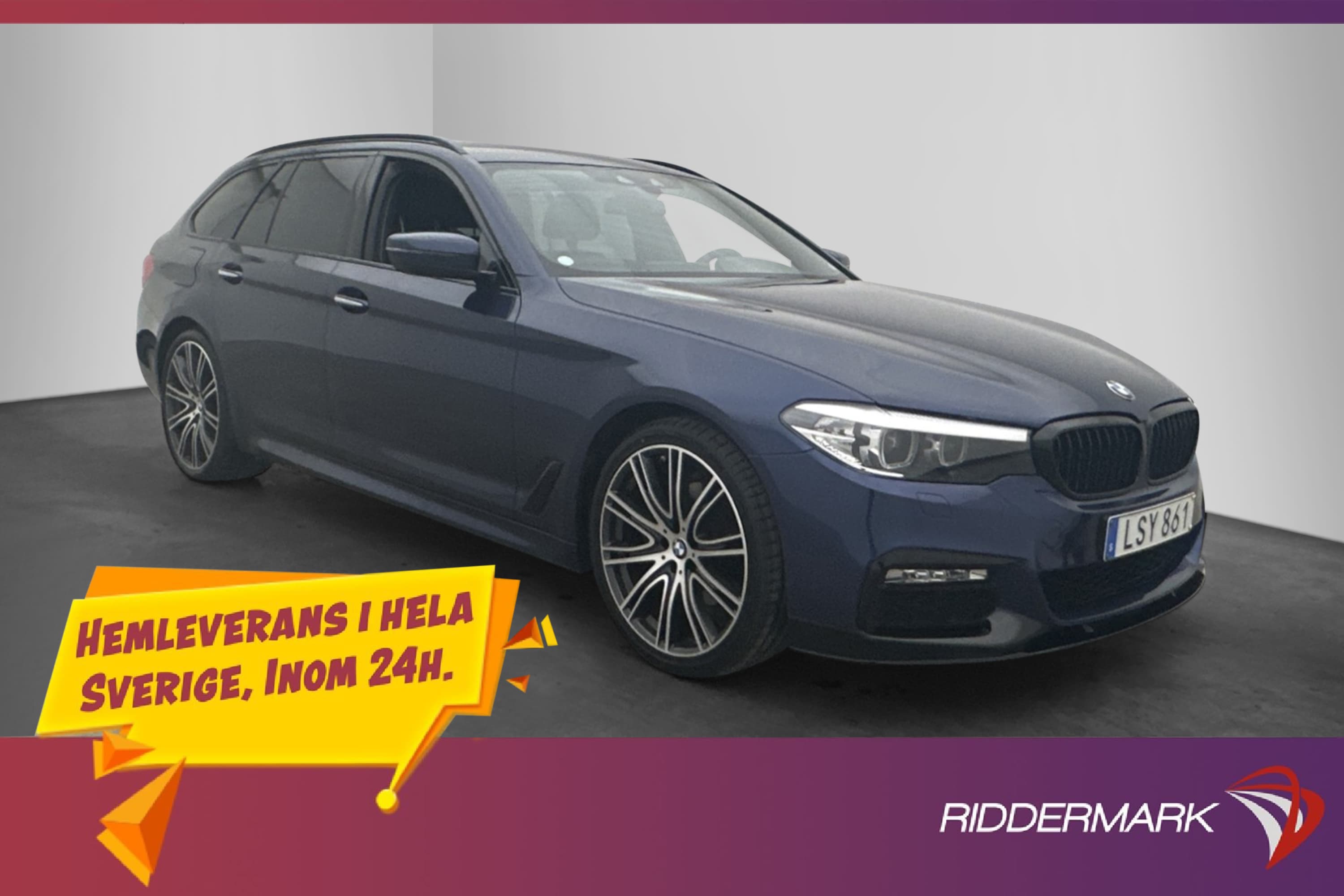 BMW 520 d Touring 190hk M Sport H/K Dragkrok Kamera Navi