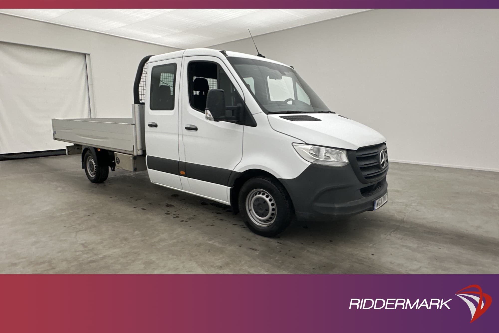 Mercedes-Benz Sprinter Dubbelhytt 316 FLAK Drag 6-Sits MOMS