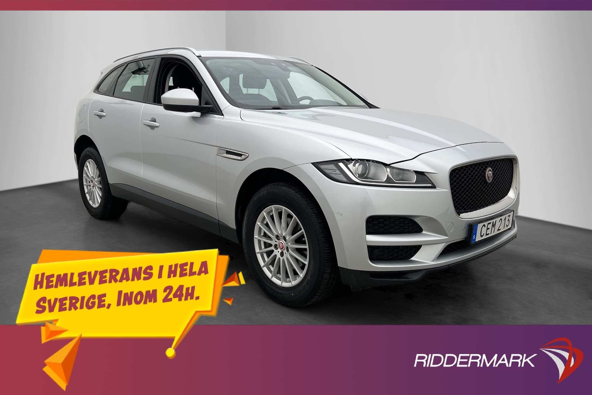 Jaguar F-Pace 20d 180hk AWD Meridian M-värm Kamera Navi