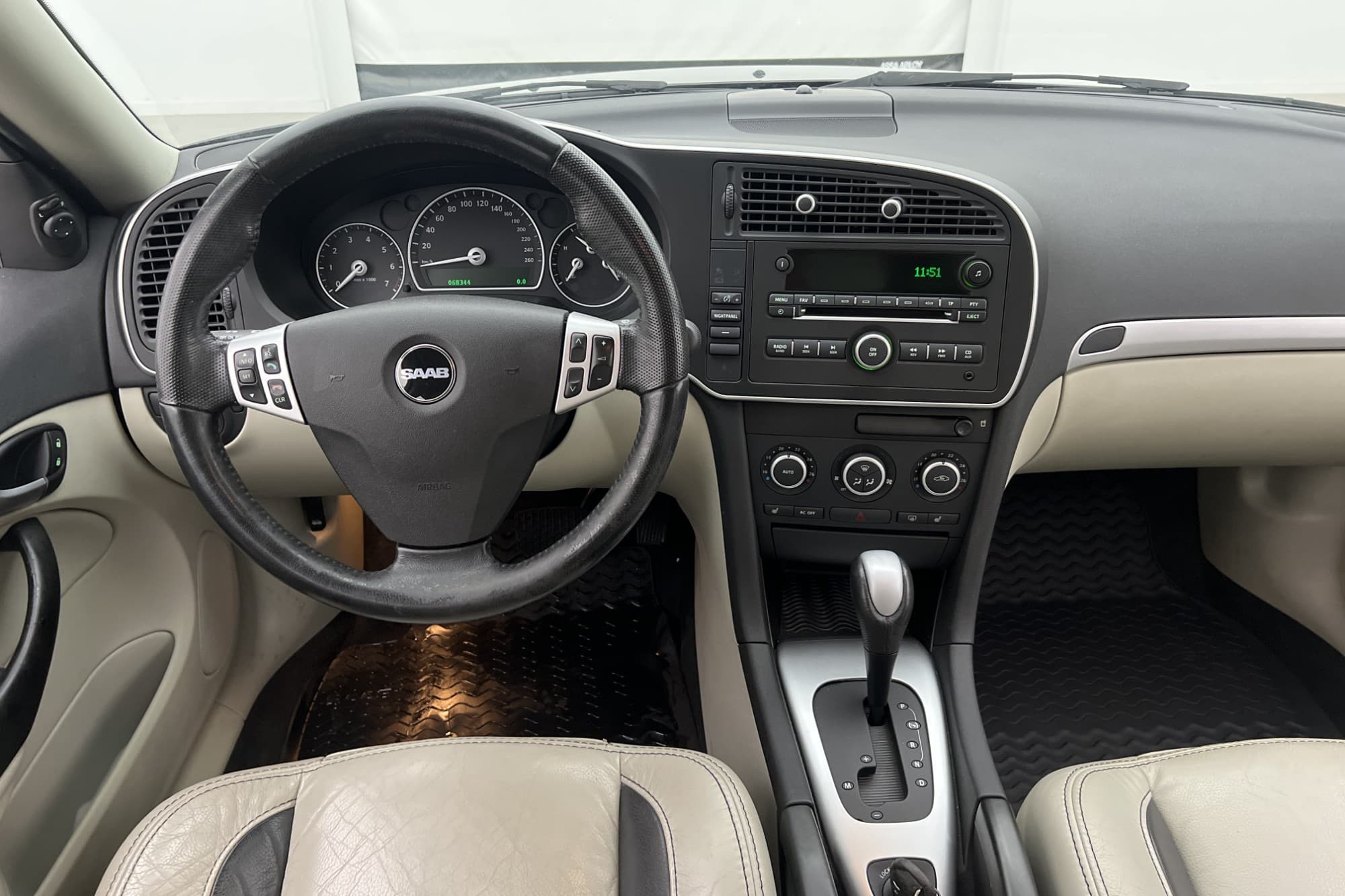 Saab 9-3 Aero 220hk Skinn Sensorer Elstolar Två-Brukare