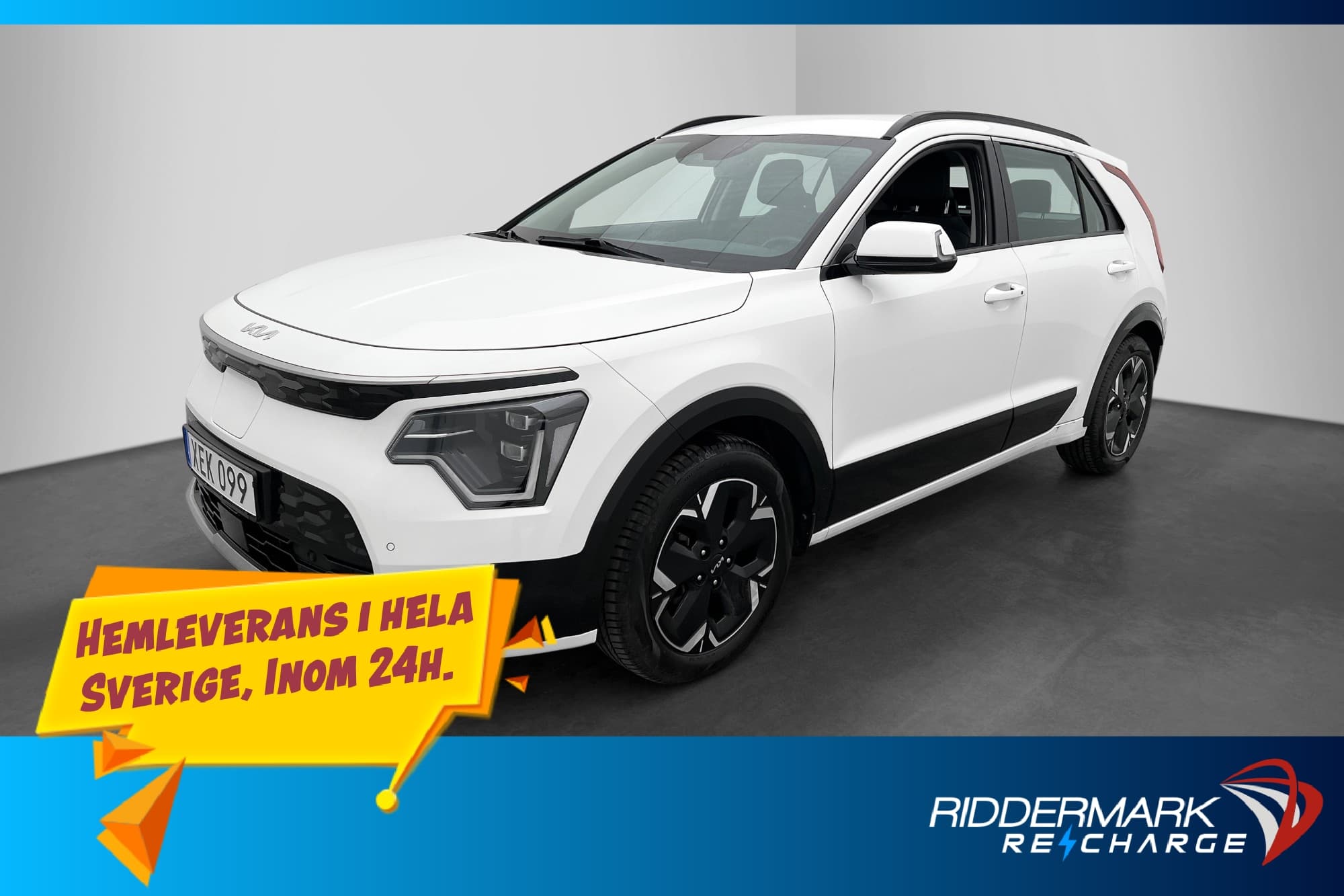 Kia Niro EV Action Kamera Navi Rattvärme CarPlay MOMS