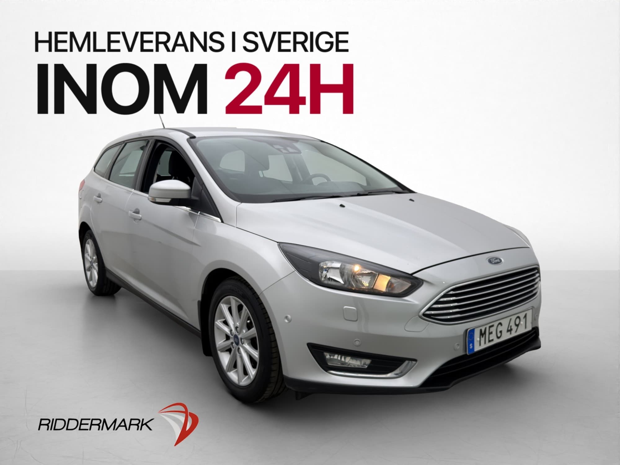 Ford Focus Kombi 125hk Titanium Dragkrok CarPlay Sensorer