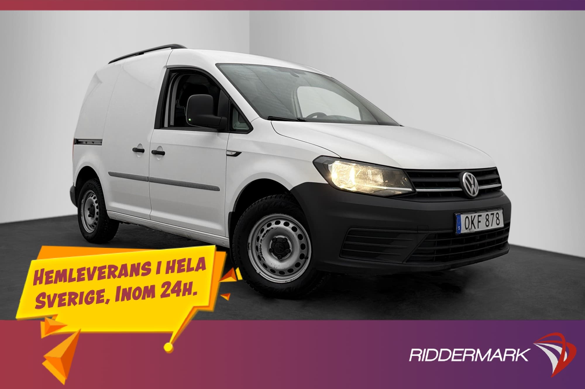 Volkswagen Caddy 2.0TDI Värmare Dragkrok PDC V-Inredd Moms