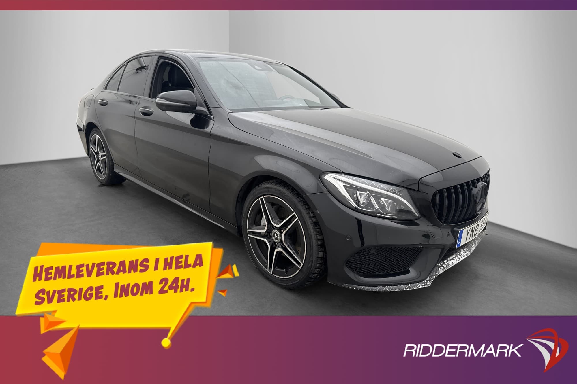 Mercedes-Benz C 220 d AMG Kamera Värmare Pano Skinn P Sensor