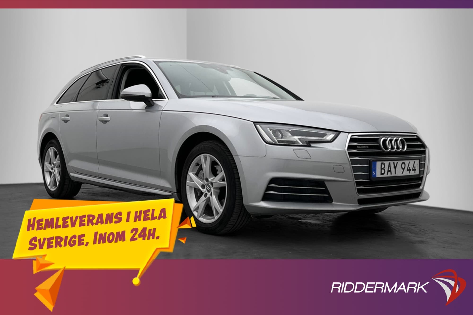 Audi A4 2.0 TDI 190hk Quattro Proline Sensorer Bluetooth