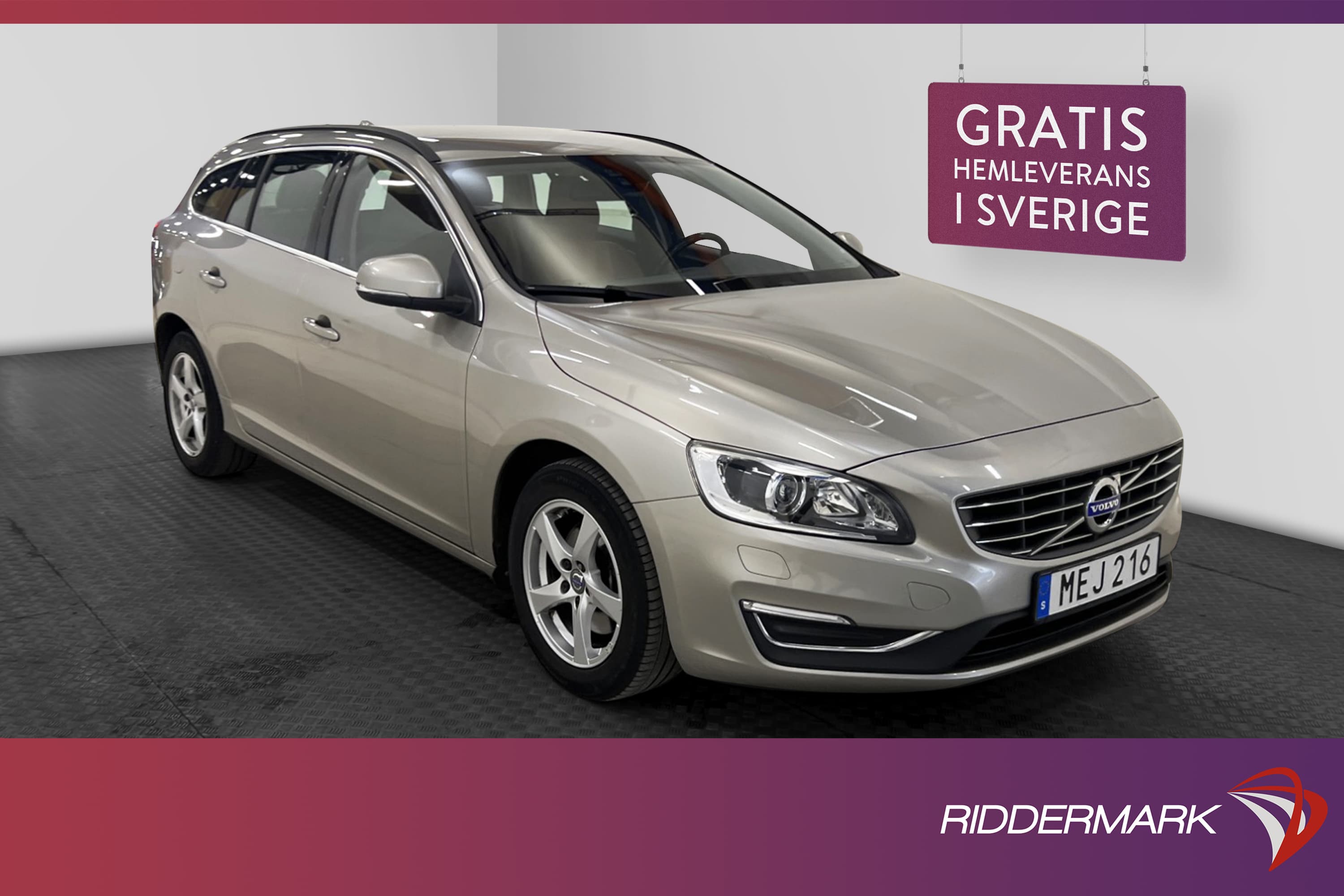 Volvo V60 T3 152hk Momentum VOC Värm Skinn BLIS Rattvärm PDC