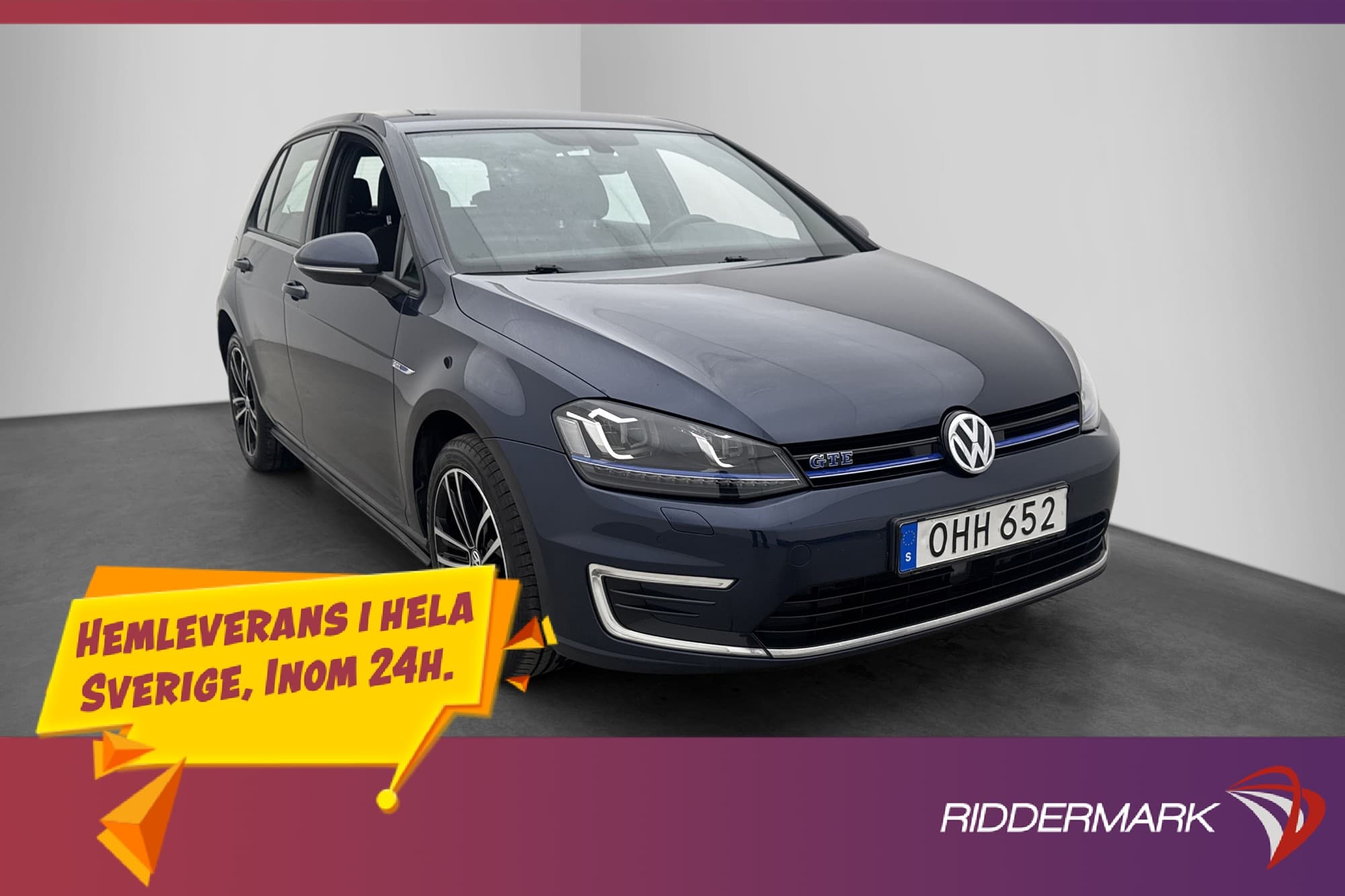 Volkswagen Golf GTE 204hk Värmare Dragkrok Kamera P-Sensorer