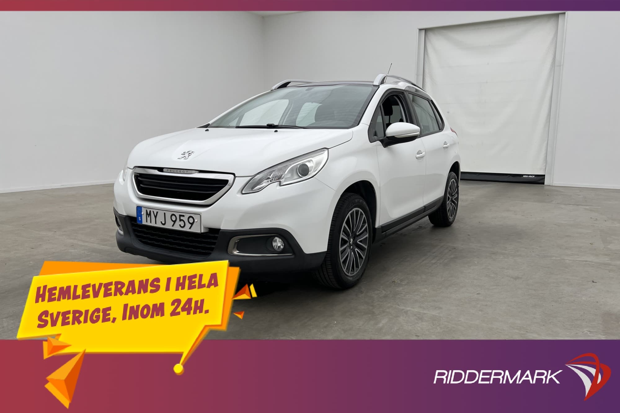 Peugeot 2008 1.2 VTi Pano P-Sensorer Bluetooth Farthållare