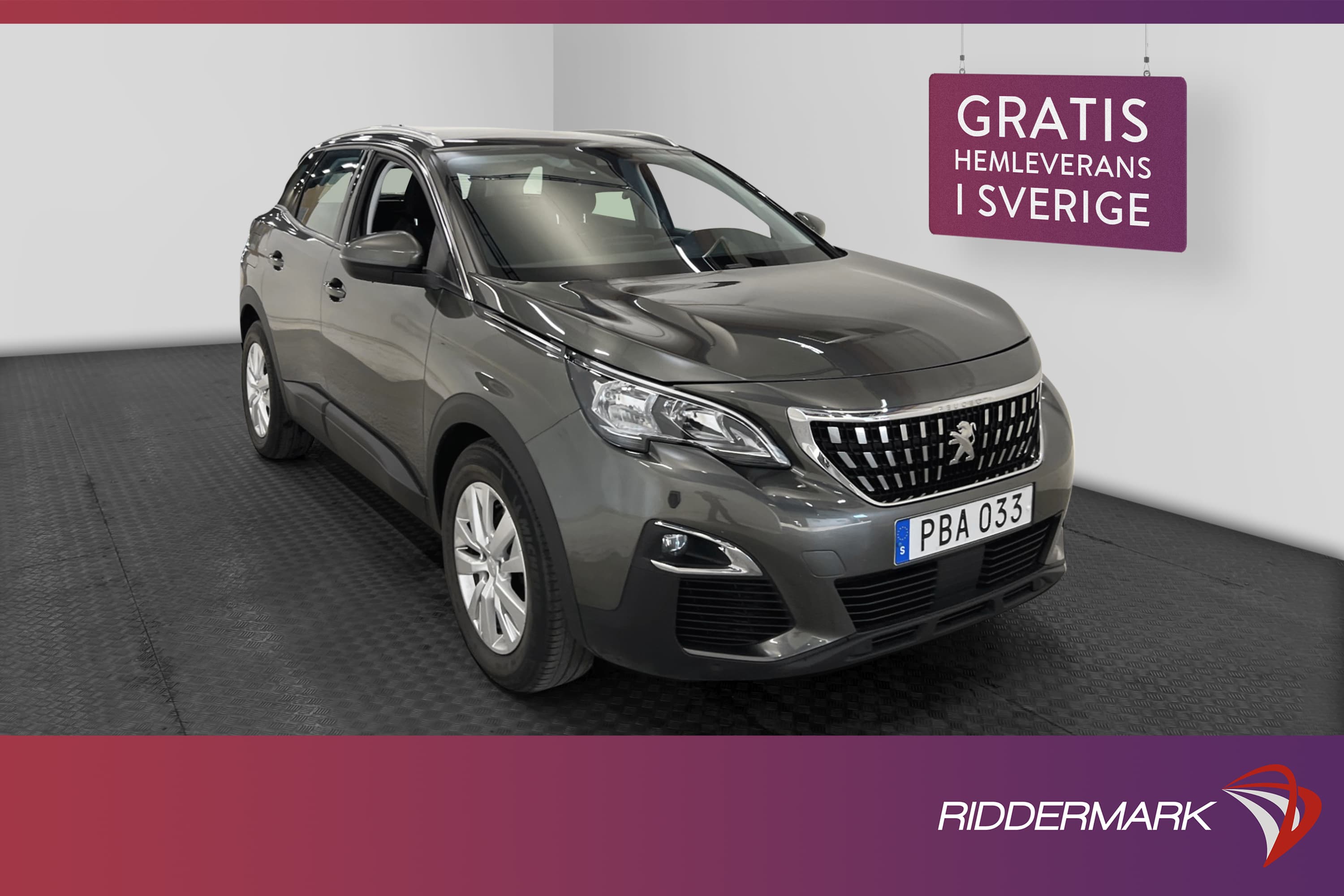 Peugeot 3008 1.2 PureTech 130hk Cockpit Värmare PDC Välserv