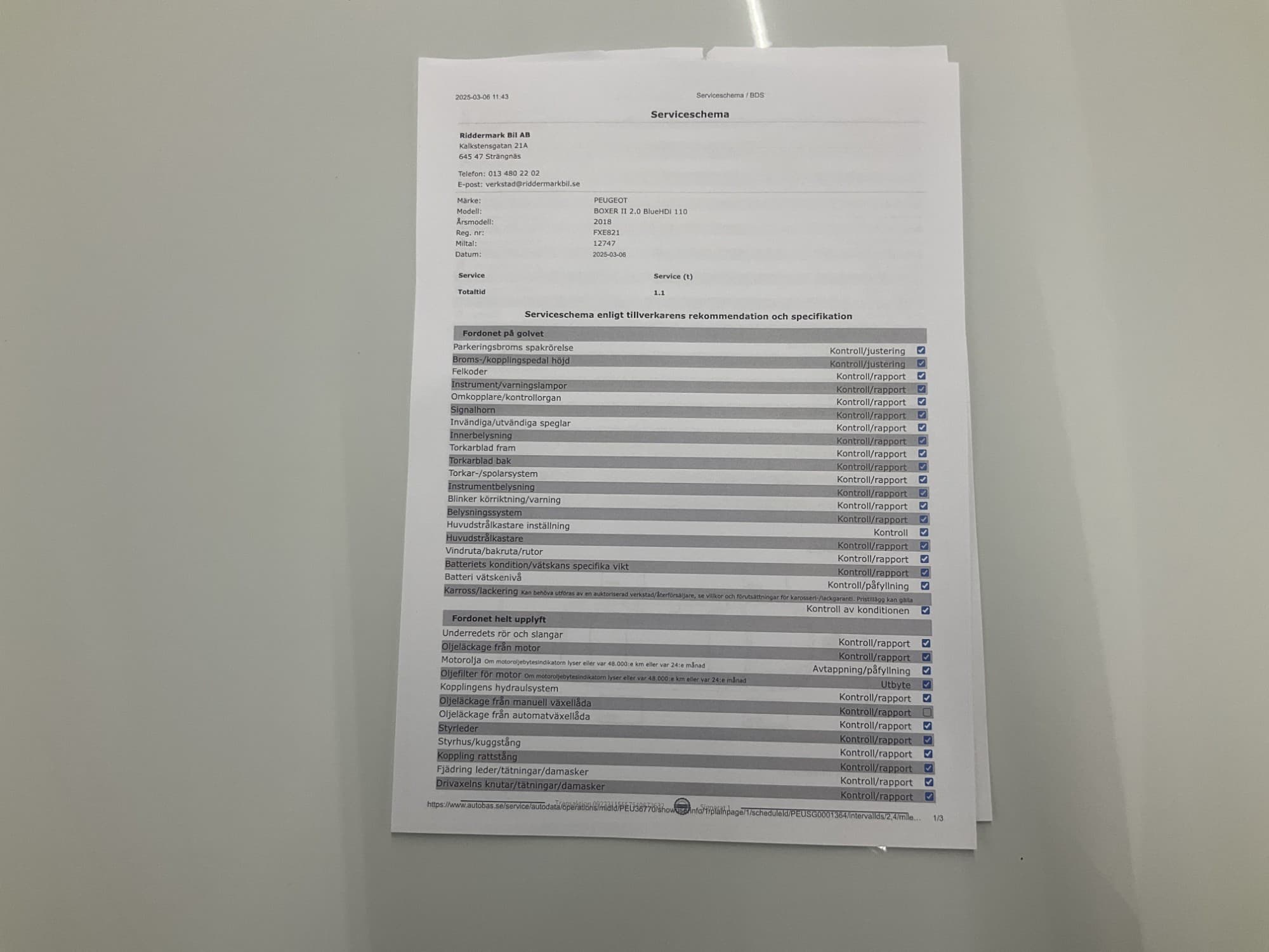 Peugeot Boxer 2.0HDi Värmare Drag 3-Sits Farthållare Moms