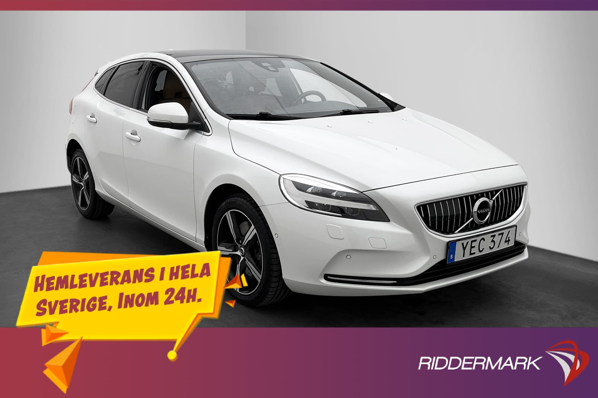 Volvo V40 D3 150hk Summum Panorama Kamera Skinn Navigator