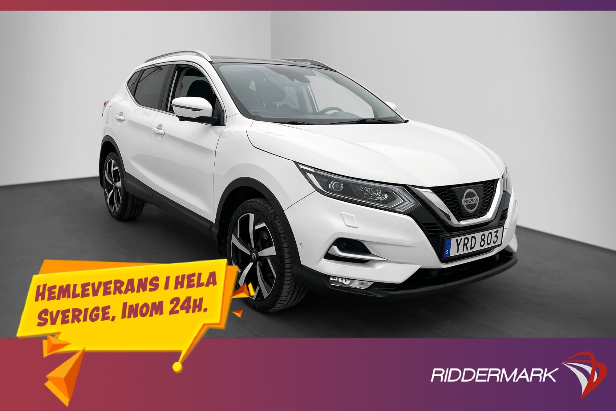 Nissan Qashqai 1.6 dCi Värmare Drag Pano 360° Navi Halvskinn