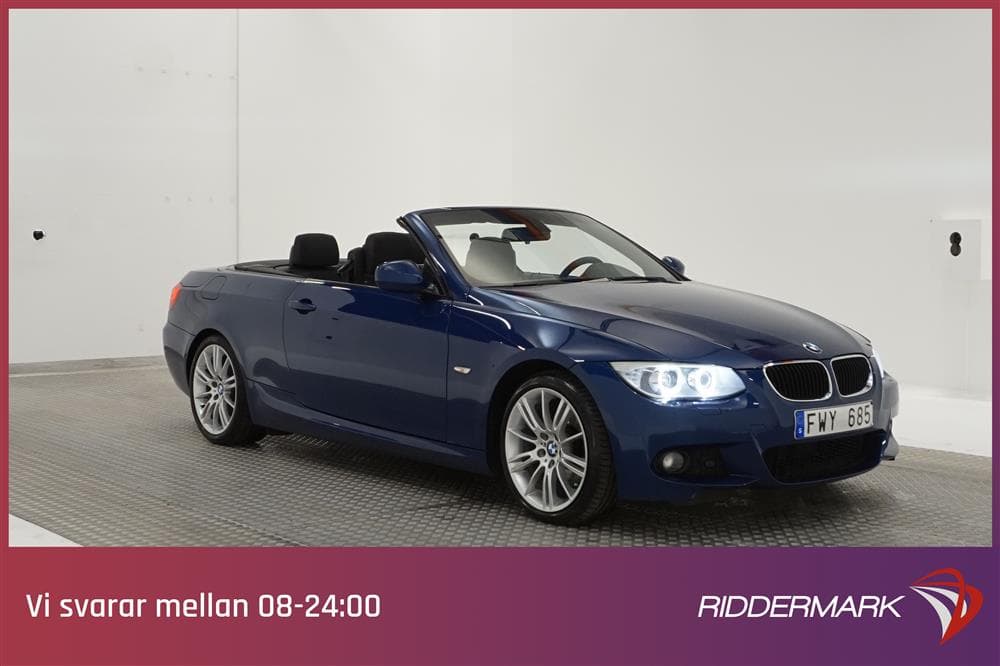 BMW 320i Cabriolet 170hk M-Sport 1-brukare Plåtcab 0,56l/milexteriör