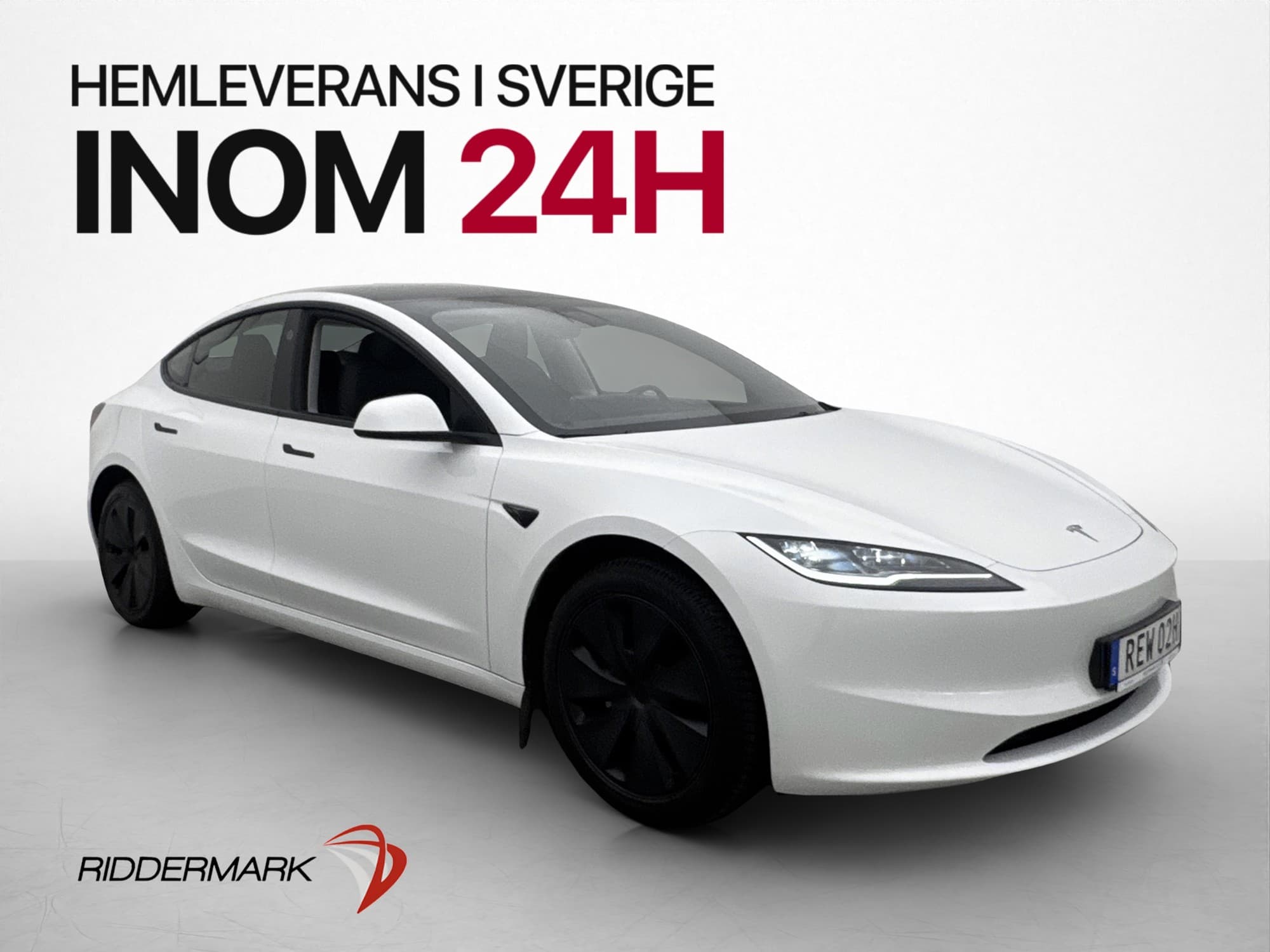 Tesla Model 3 Standard Range Autopilot Panorama Svensksåld