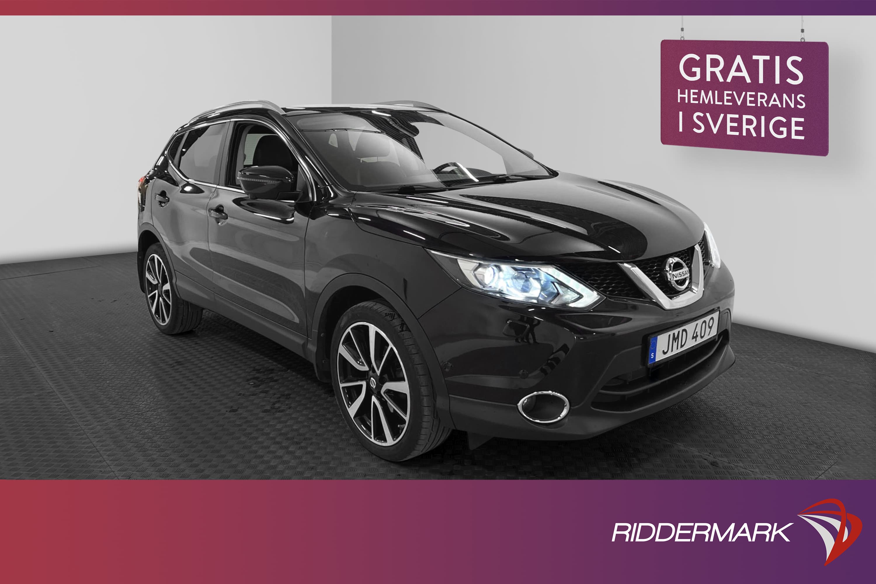 Nissan Qashqai DIG-T 115hk Tekna Pano 360° Navi Halvskinn