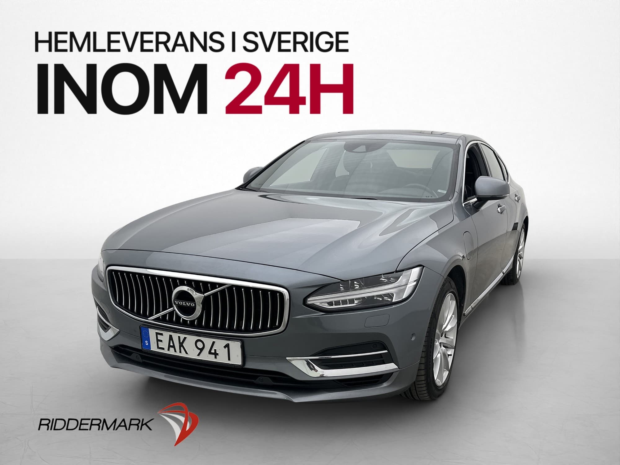 Volvo S90 T8 AWD Inscription Kamera T-lucka Orrefors Läder