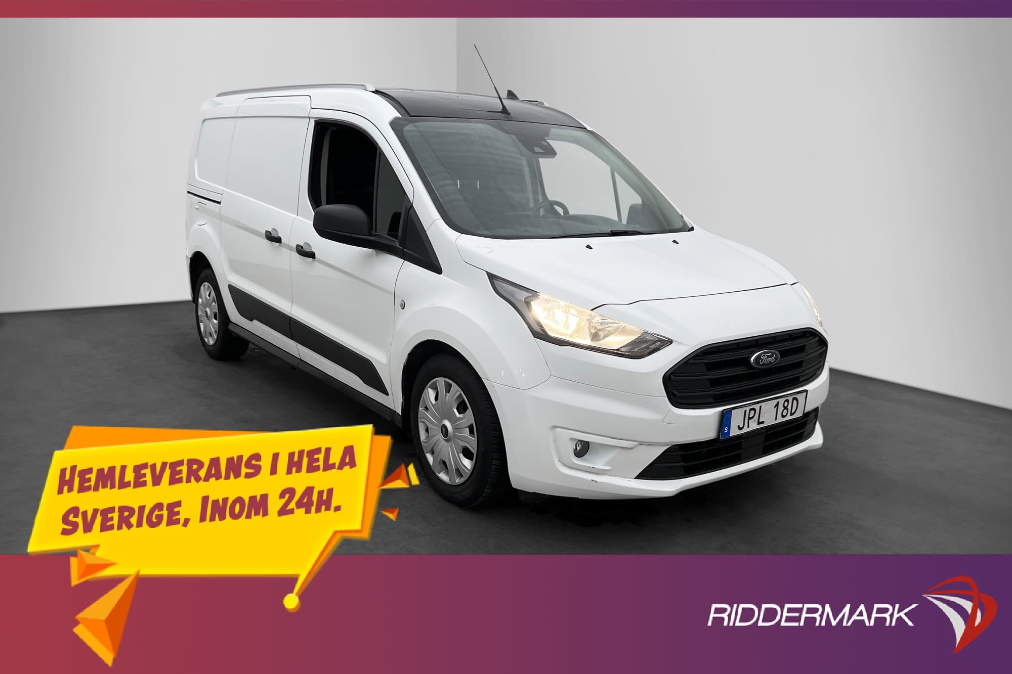 Ford Transit Connect LWB Värmare Drag B-Kamera 3-Sits Moms