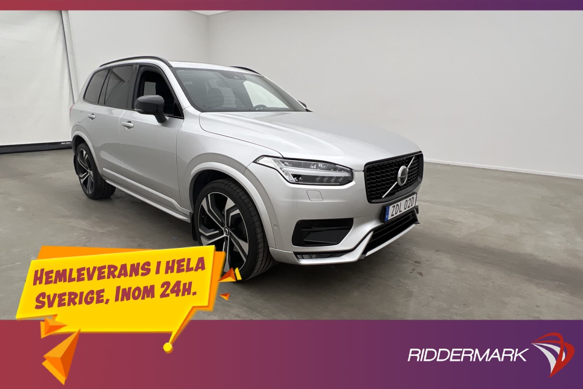 Volvo XC90 B5 AWD  R-Design 7 Sits B&W Värmare Pano HUD Drag