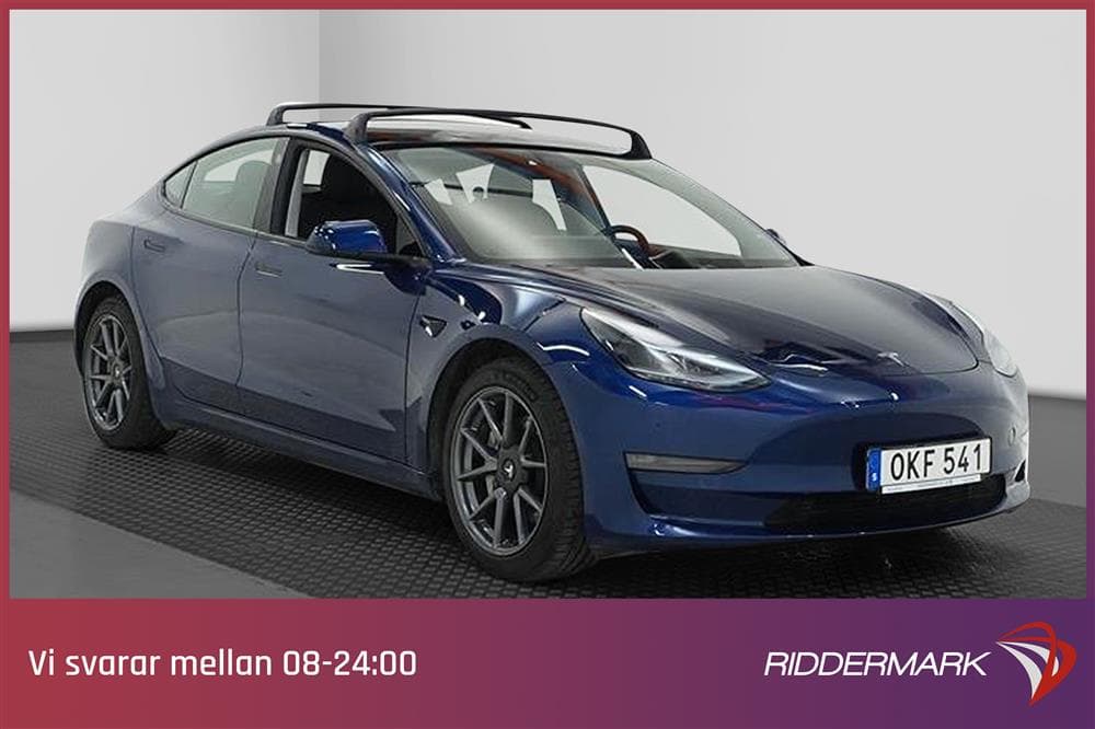 Tesla Model 3 Long Range AWD 440hk Drag Svensksåld Premiumexteriör