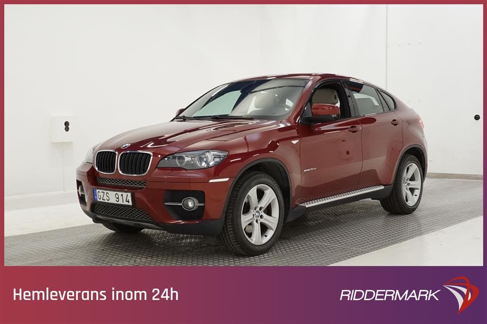 BMW X6 30d E71 235hk Skinn HuD T-lucka B-kam Drag Nyservadexteriör