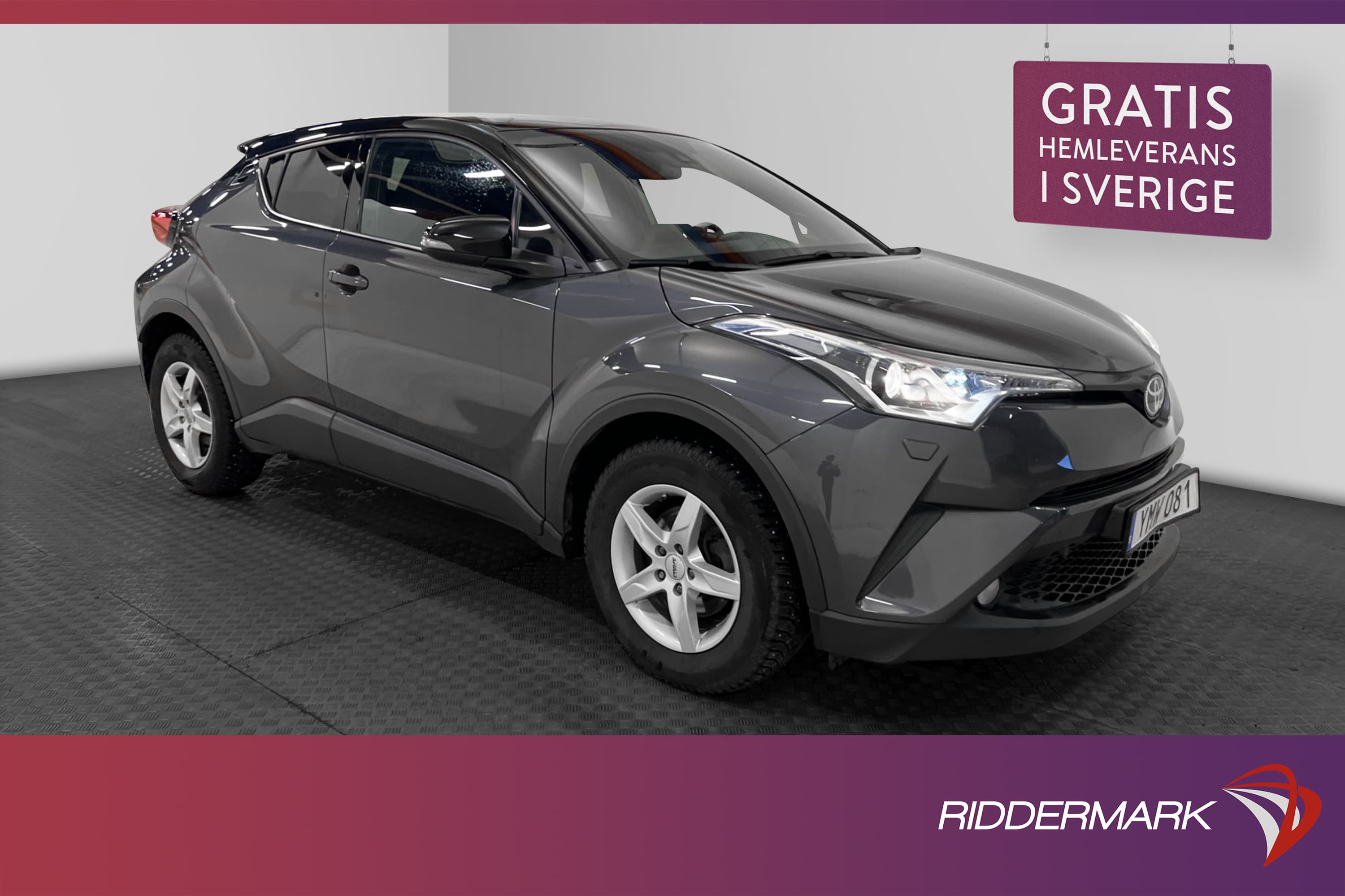 Toyota C-HR 1.2T AWD 116hk Style JBL Kamera Drag Välservad