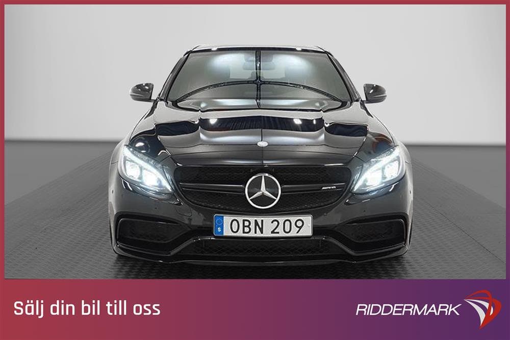 Mercedes-Benz C 63 S AMG 510hk SV-Såld Panorama Burmeister