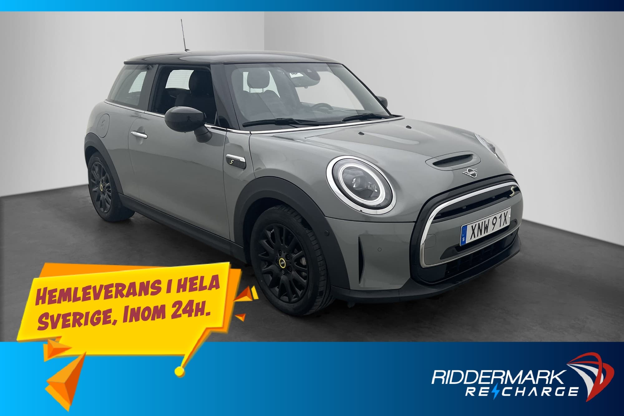 MINI Cooper S E 184hk Kamera H/K Värmepump Halvskinn HUD