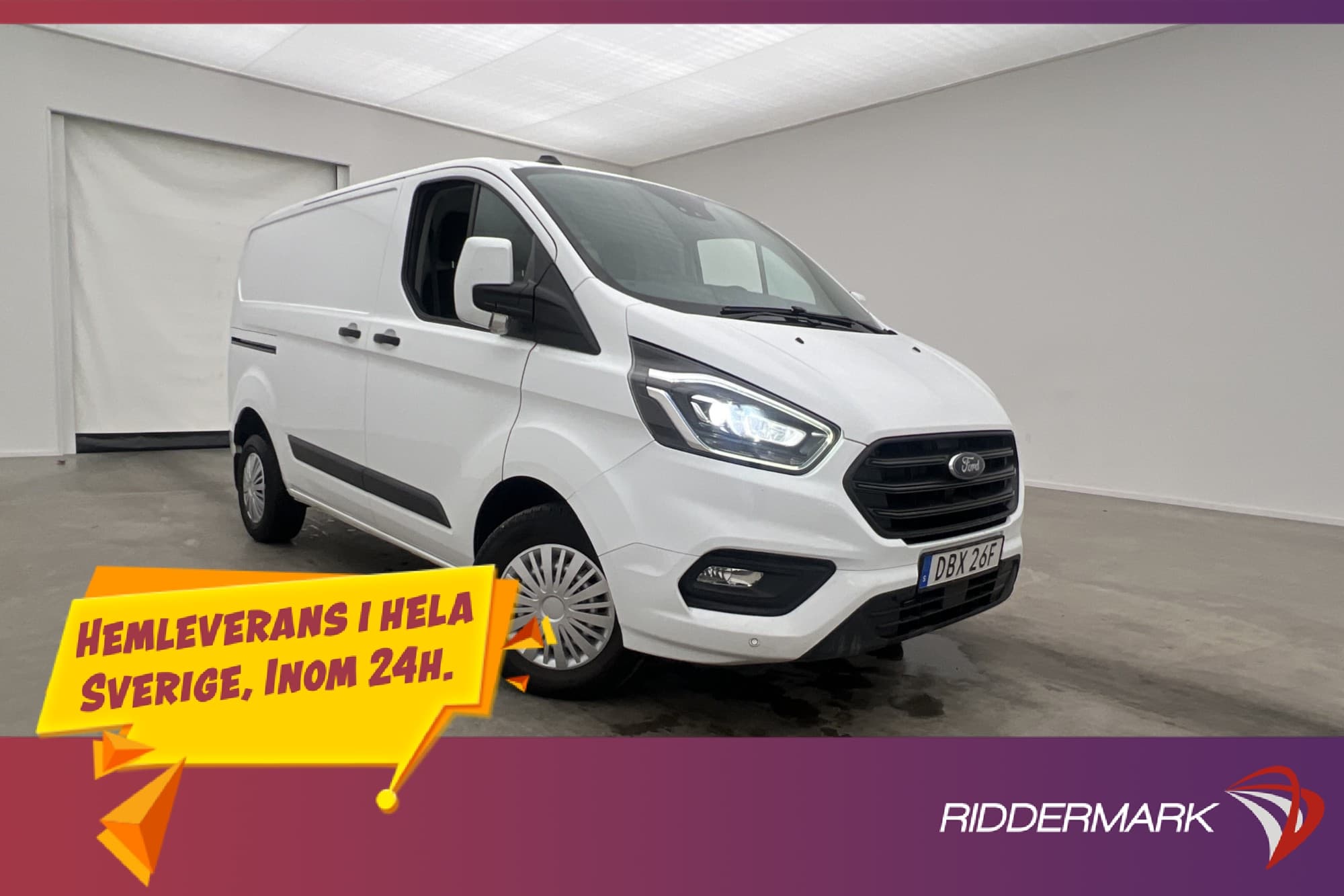 Ford Transit Custom 280 130hk Värmare Dragkrok B-Kamera Moms