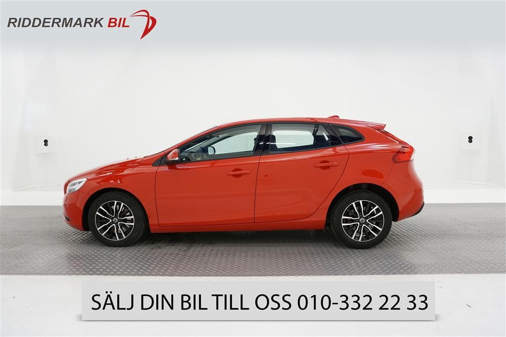 Volvo V40 D2 120hk Advanced B-kam VOC PDC Facelift 0,38l/milexteriör
