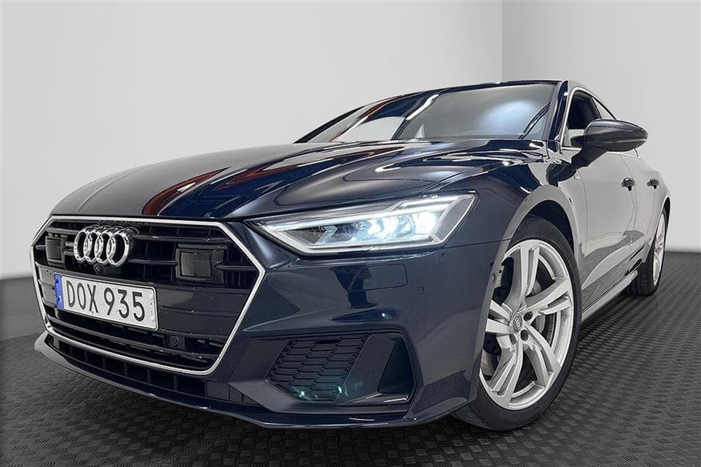 Audi A7 55 TFSI 340hk S-Line Matrix Cockpit Luftfjädringexteriör