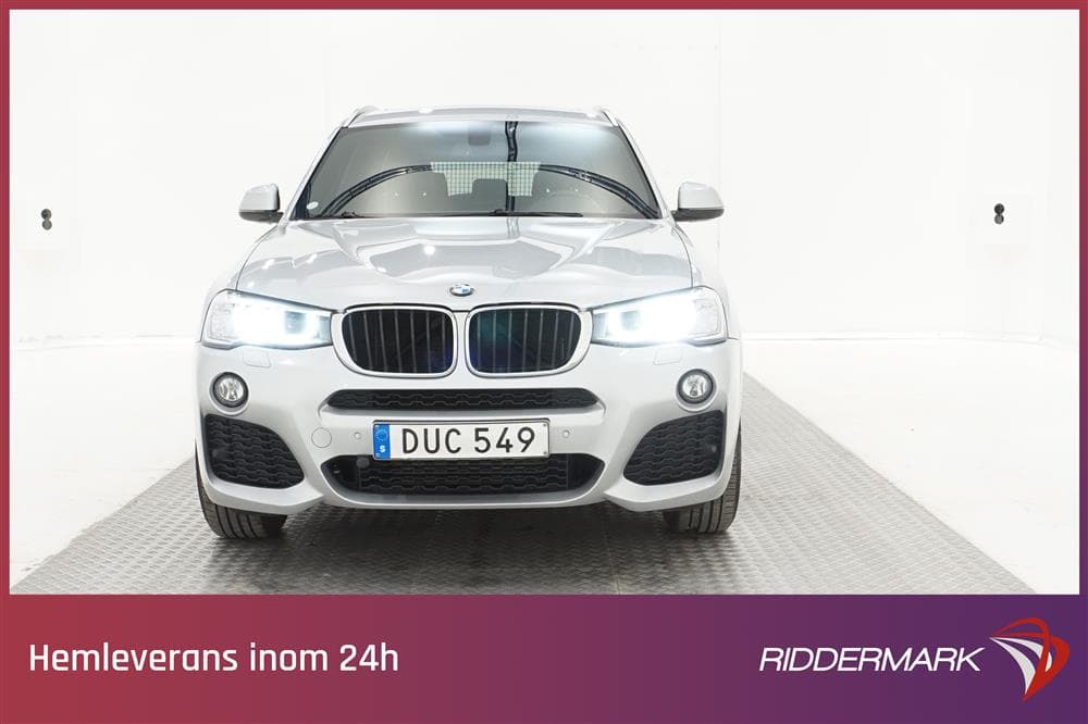 BMW X3 xDrive20d 190hk M Sport M-värm Pano Navi Drag H/Kexteriör