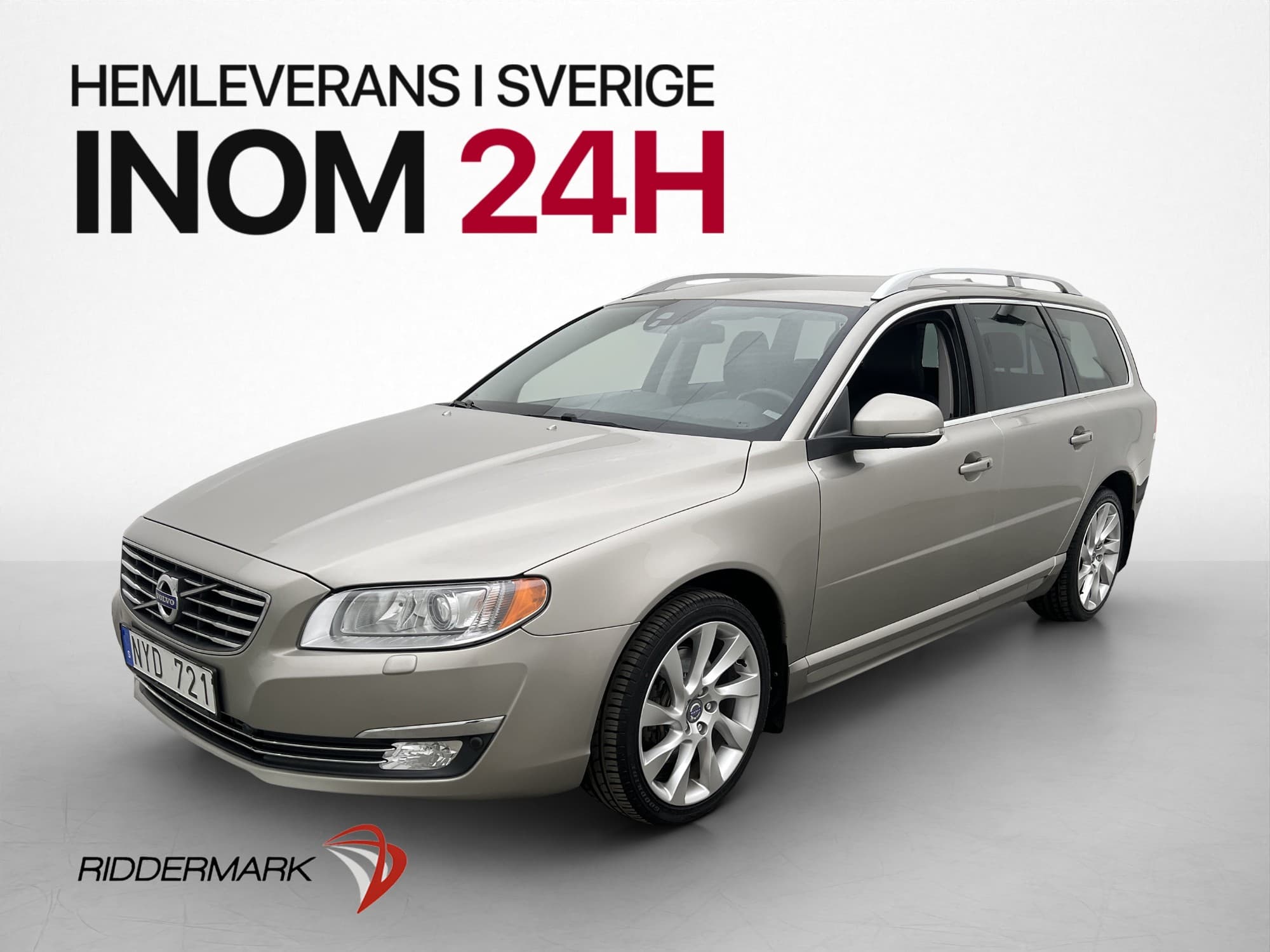 Volvo V70 D5 215hk Summum D-Värmare Dragkrok Skinn Keyless