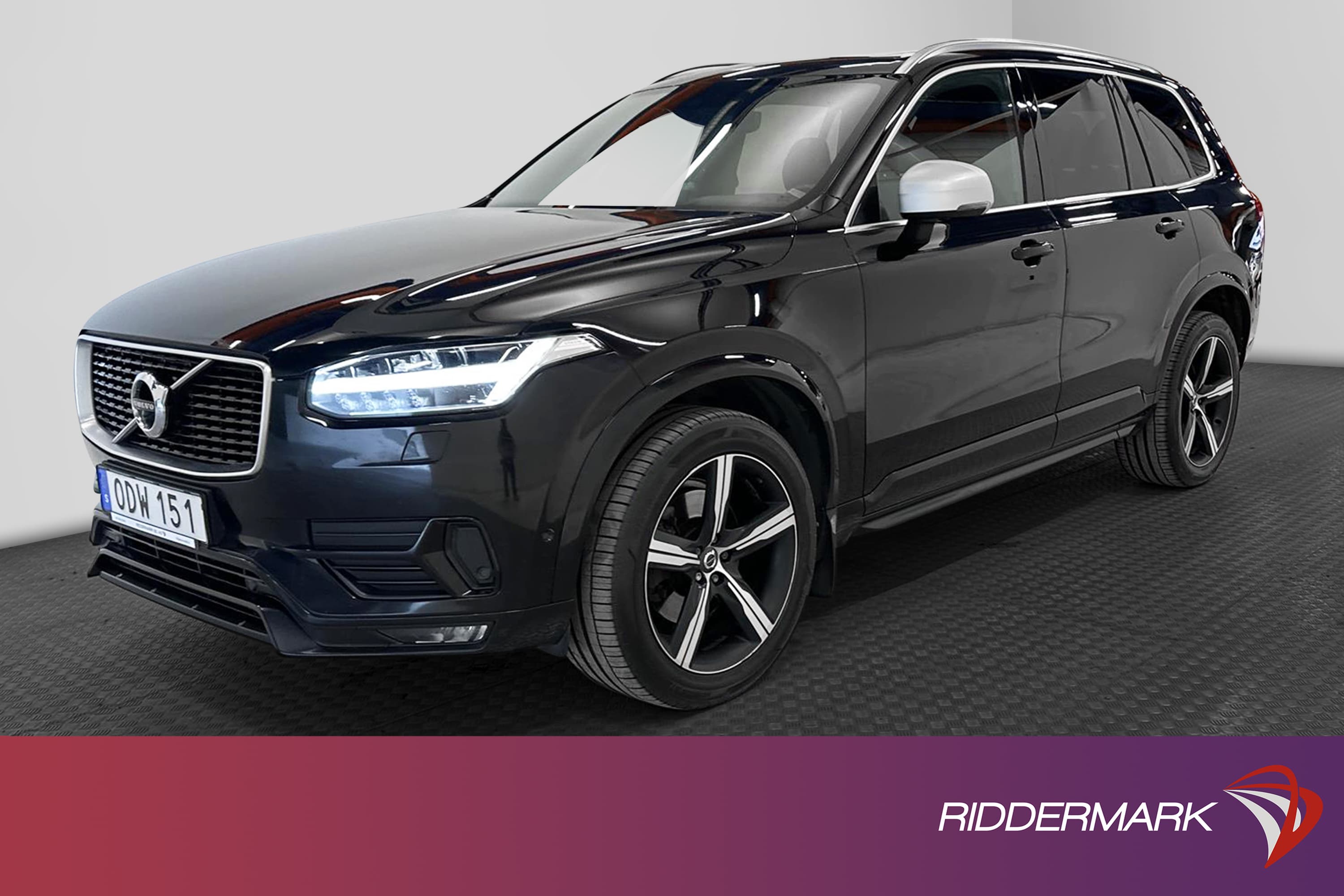 Volvo XC90 D5 AWD 235hk R Design Voc D-Värm Pano HUD 7 Sits