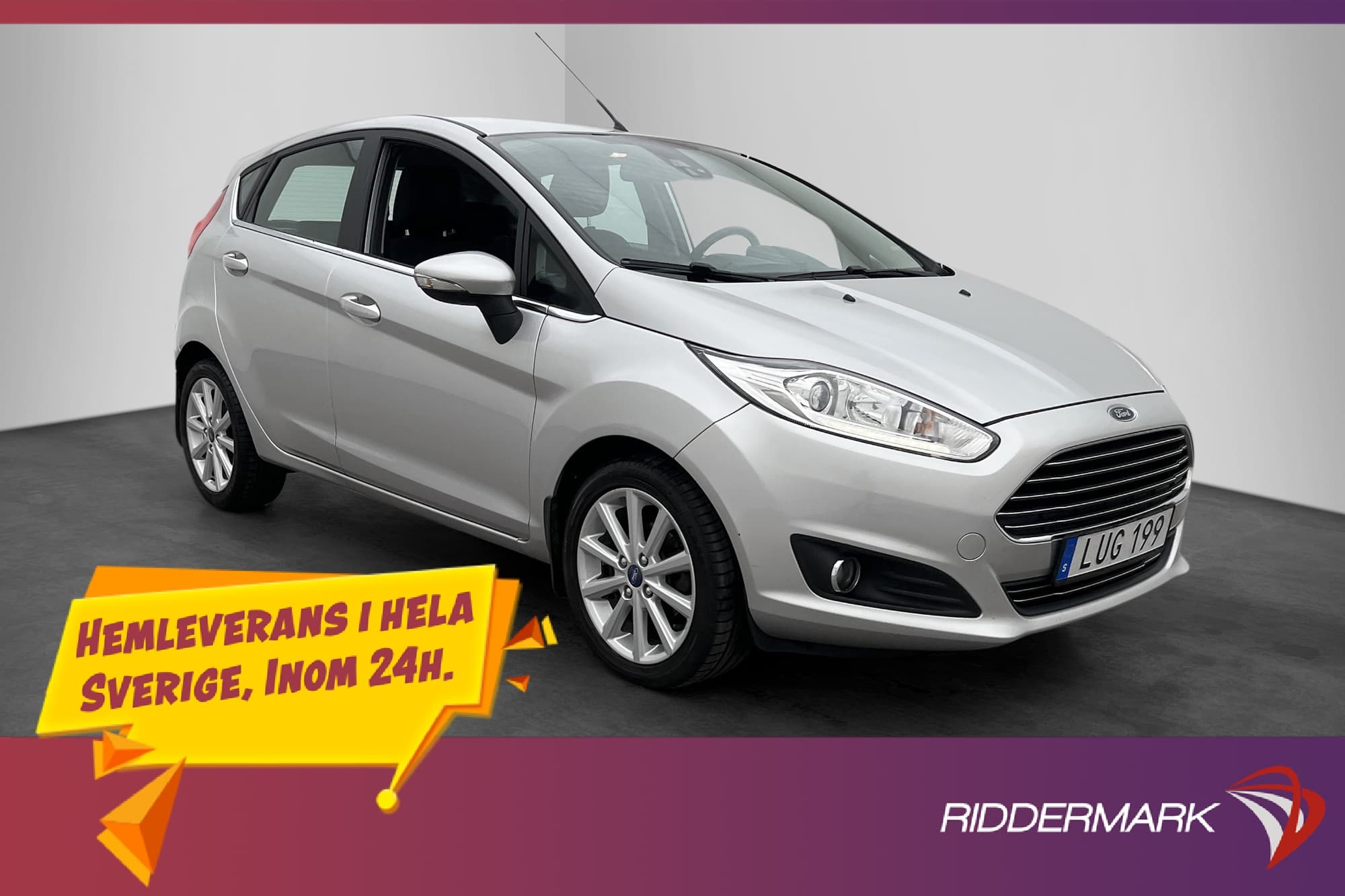 Ford Fiesta 1.0 EcoBoost 100hk Titanium Farthållare ISOFIX