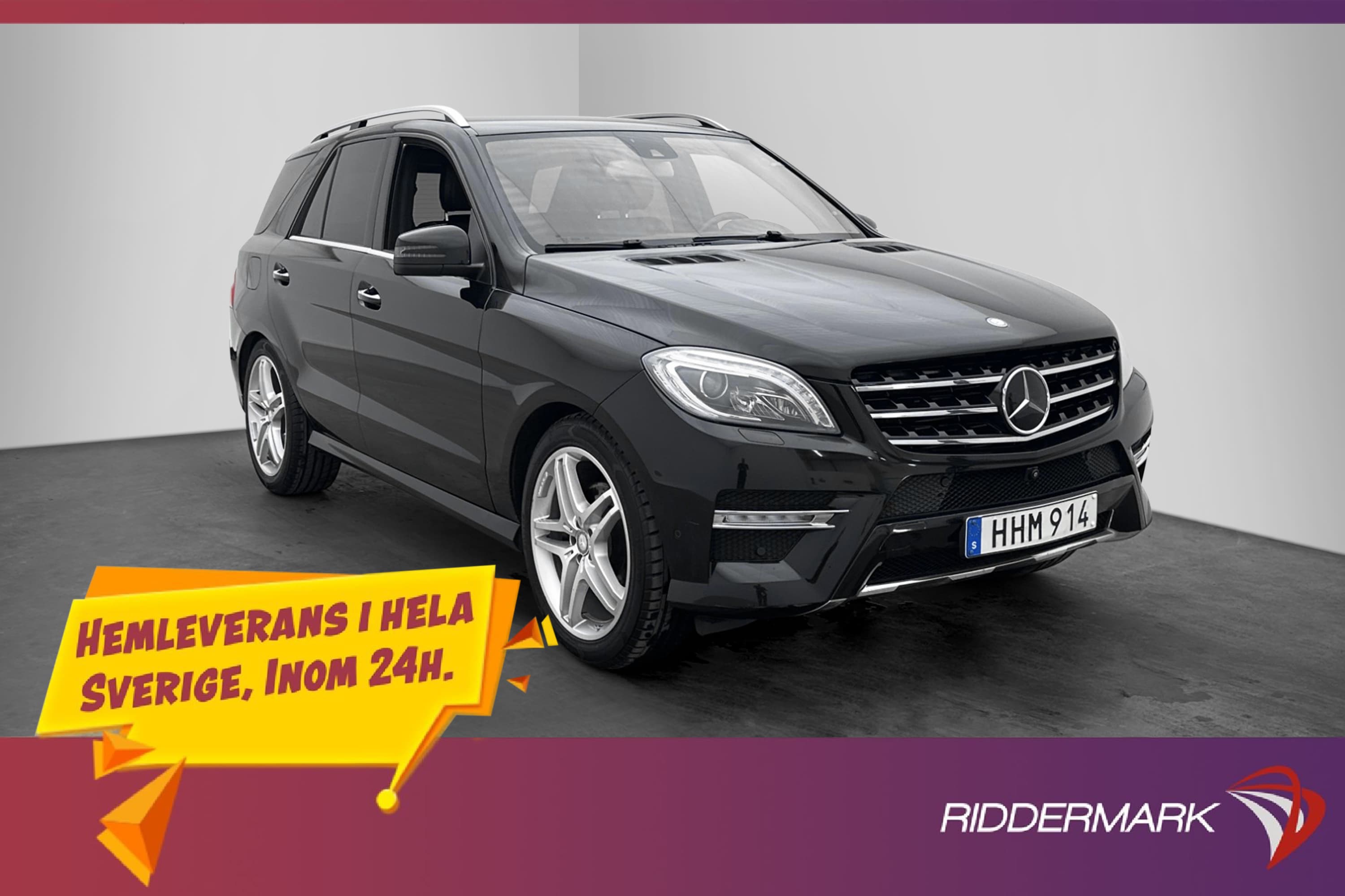 Mercedes-Benz ML 350 4M AMG H/K Luftfjäd D-Värmare 360° Drag