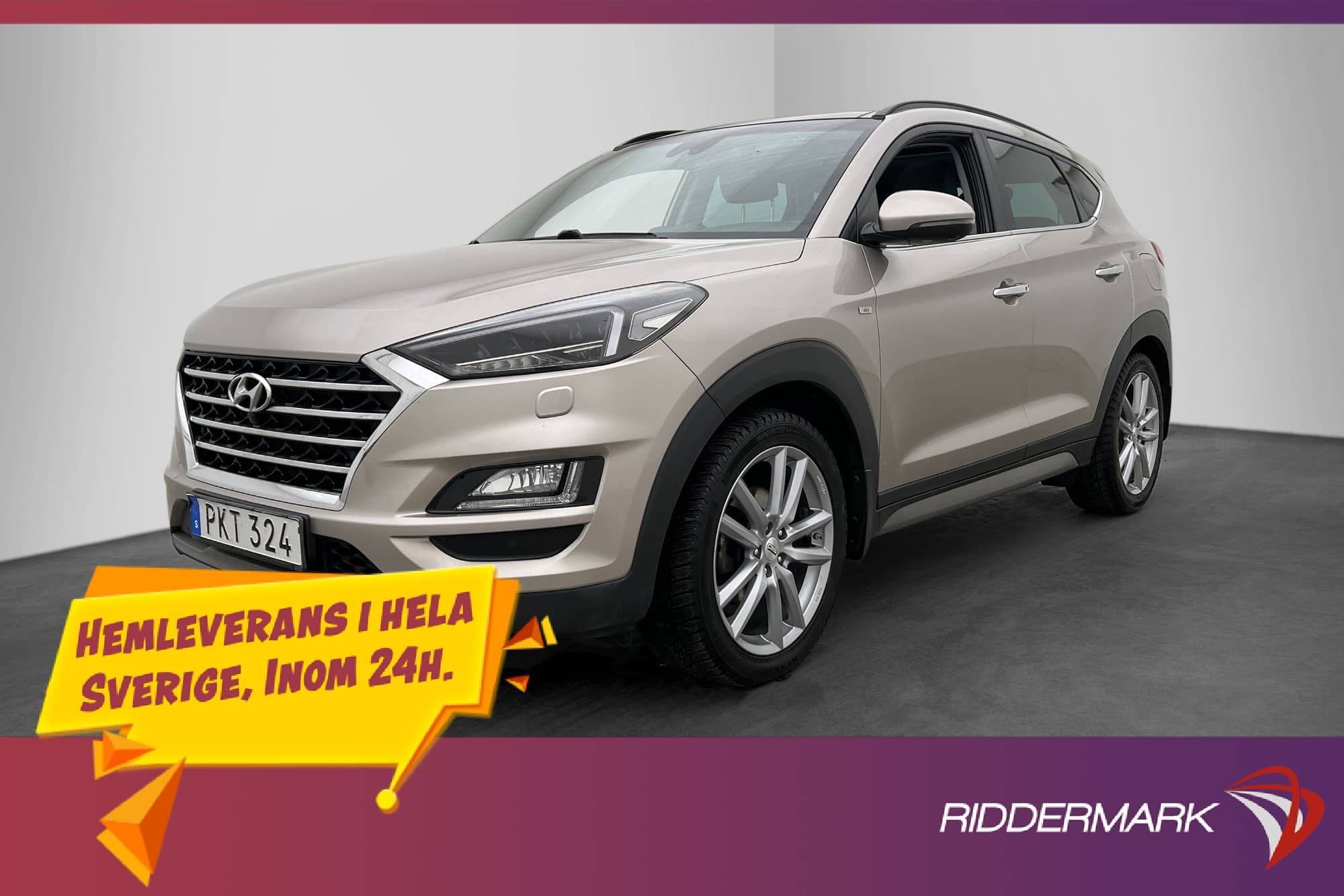 Hyundai Tucson CRDi 4WD Premium Pano Drag Skinn 360° Krell 