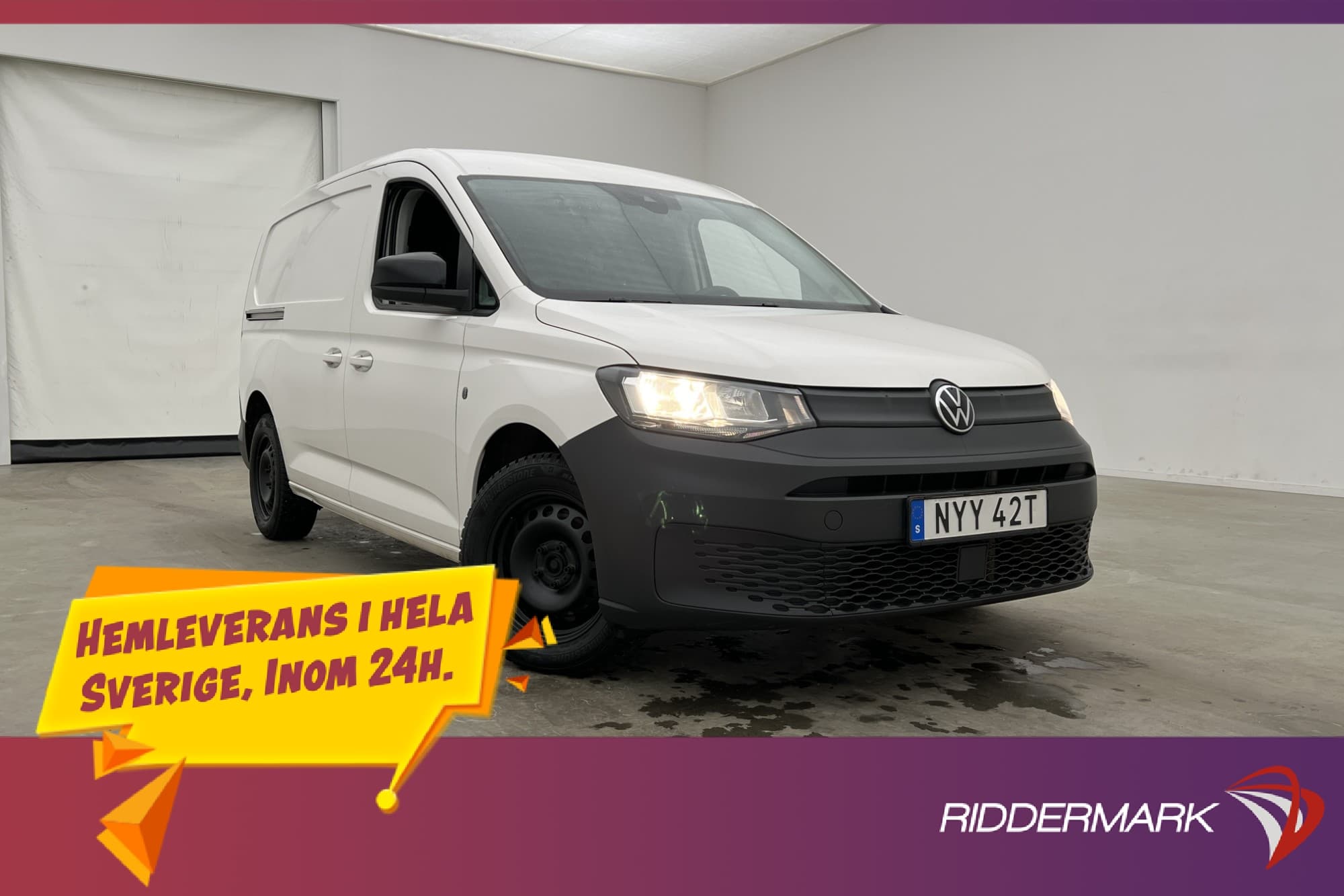 Volkswagen Caddy Maxi Värm Drag Kamera V-Inredd CARPLAY Moms