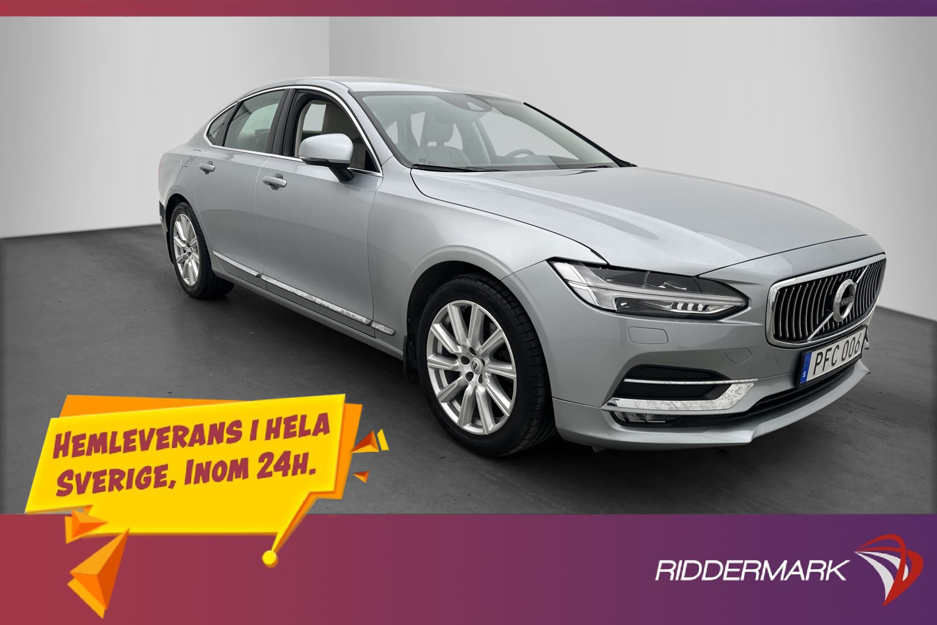 Volvo S90 D4 190hk Inscription Värmare Drag Sensorer Skinn