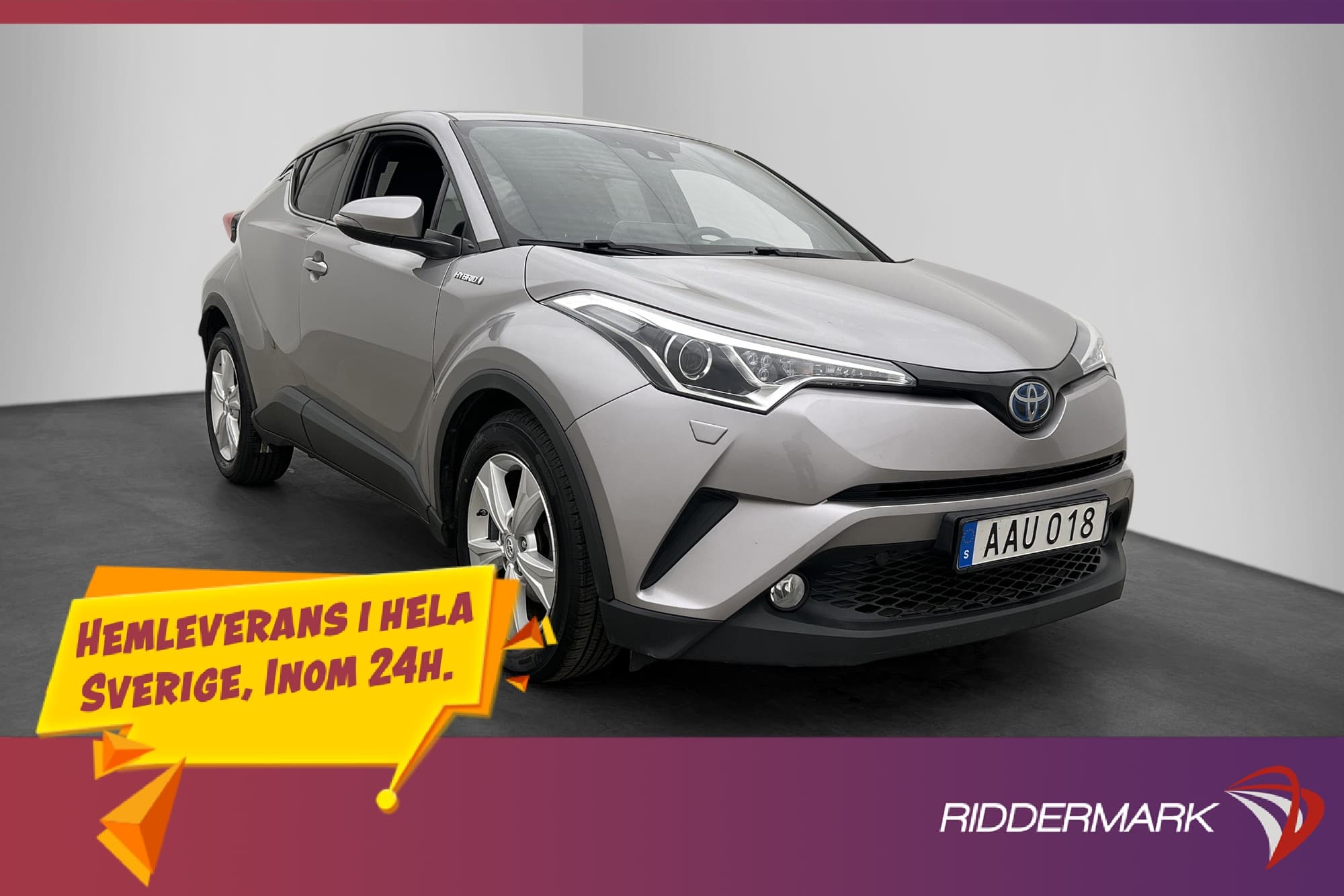 Toyota C-HR Hybrid 122hk X-Edition JBL Kamera Skinn Rattvärm